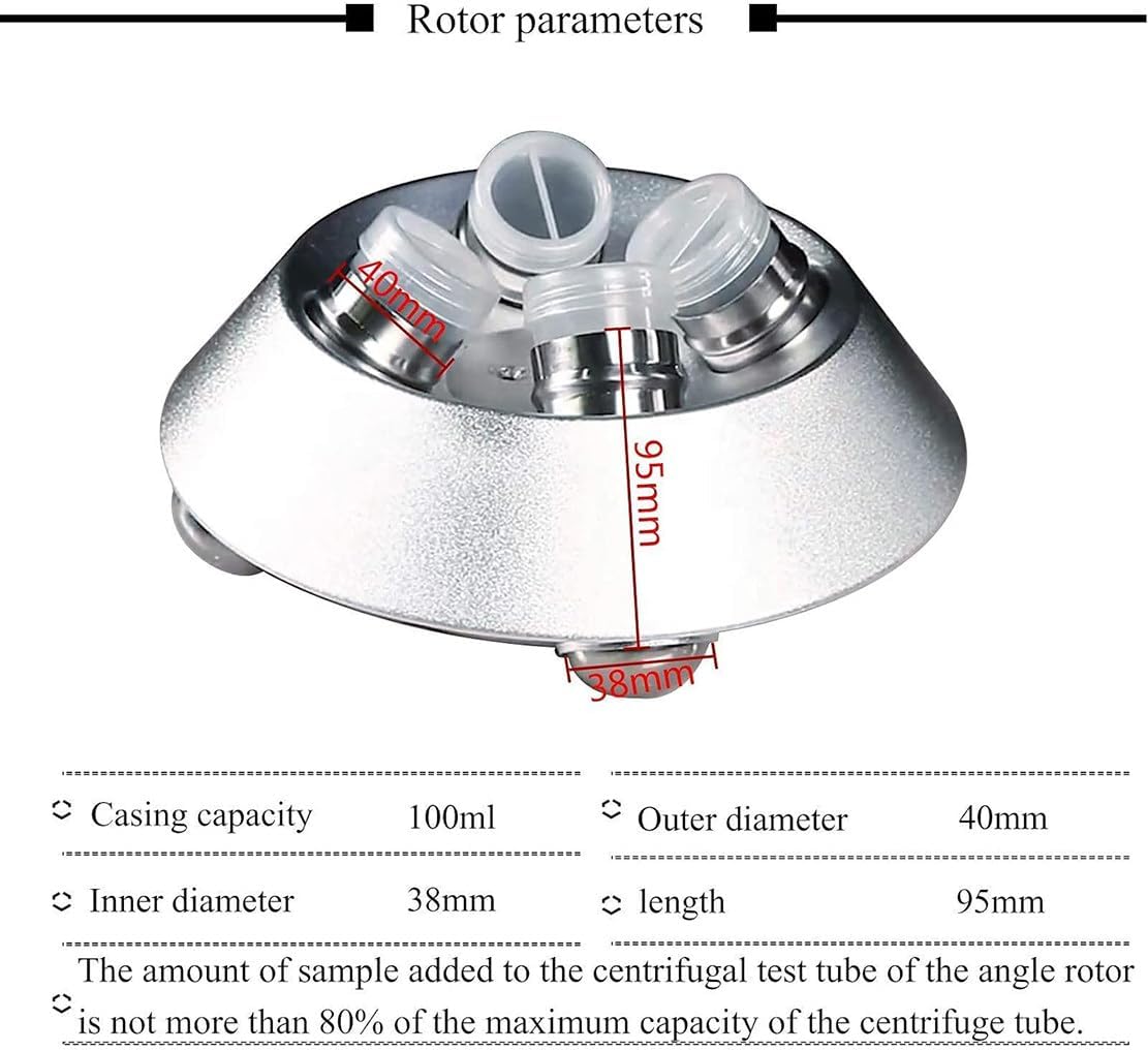 Lab Benchtop Centrifuge Machine with LCD Screen, 4000rpm Low Speed Centrifuge with Speed and Time Display, PRP PRF Use for Vacutainer&Centrifuge Tubes,50ml*6
