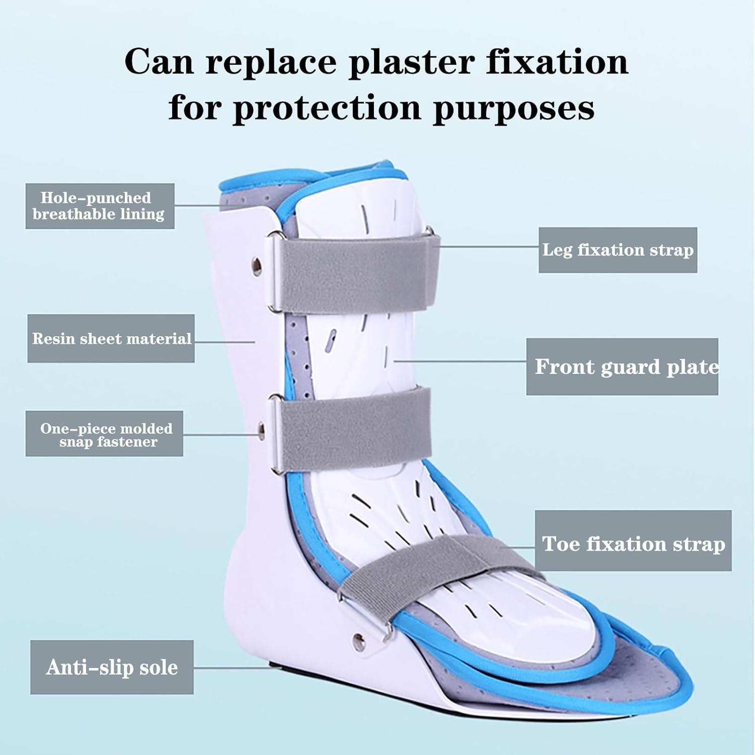 Plantar brace night splint foot stretcher Sleeping Stretch Boot Adjustable for Fractures, Sprains & Post-Operative Recovery Fascia Tendon and Calf Stretching Heel and Bone Spur(A,Large)