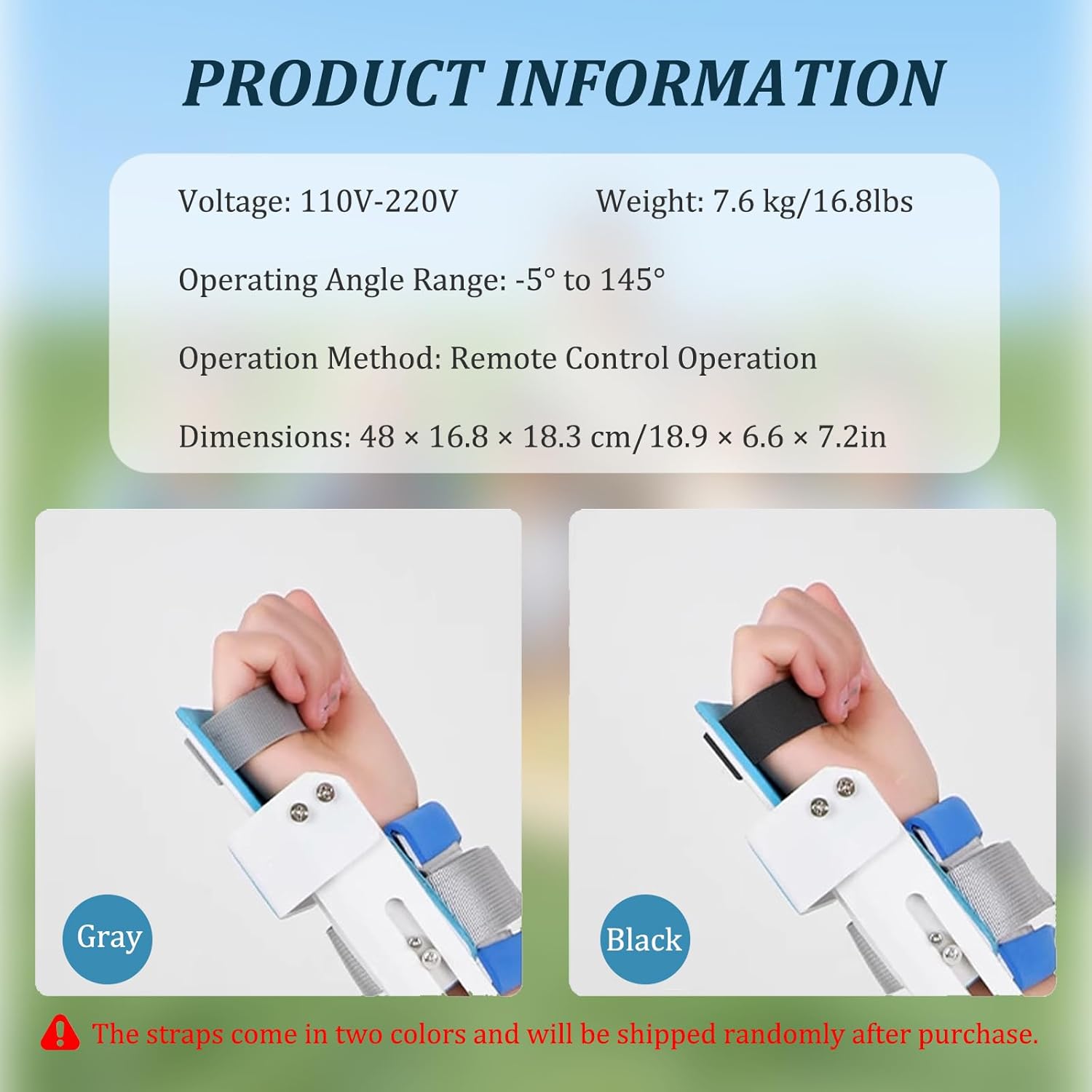 Electric Elbow Joint Rehabilitation Trainer, -5~145° Full-Angle Exercise, Brace Elbow Joint Rehabilitation Device, Arm Rehabilitation Device, Elbow and Arm Exerciser, for Home Use