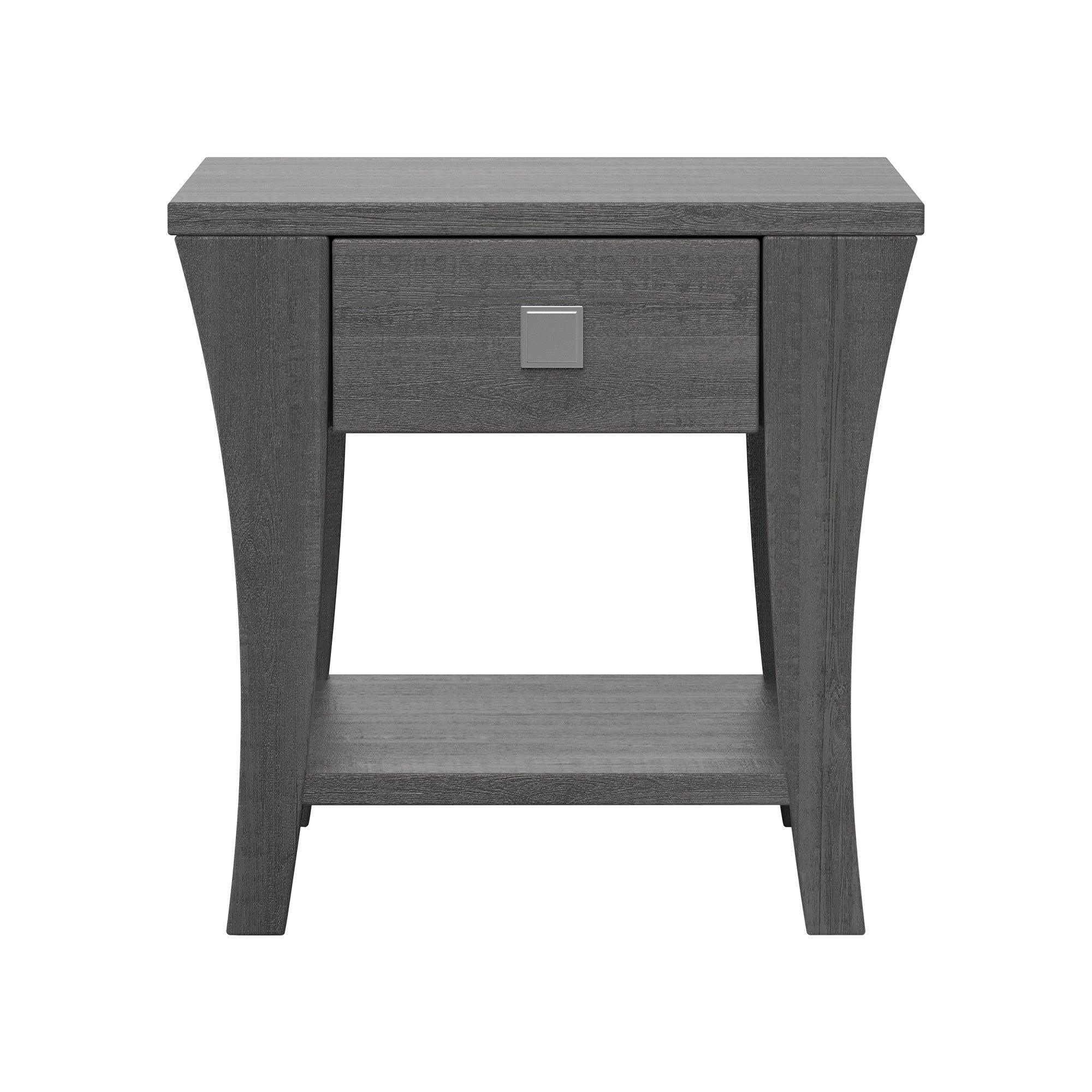 Parrot Uncle Furniture of America Amity End Table, Gray (CM4085E-PU)