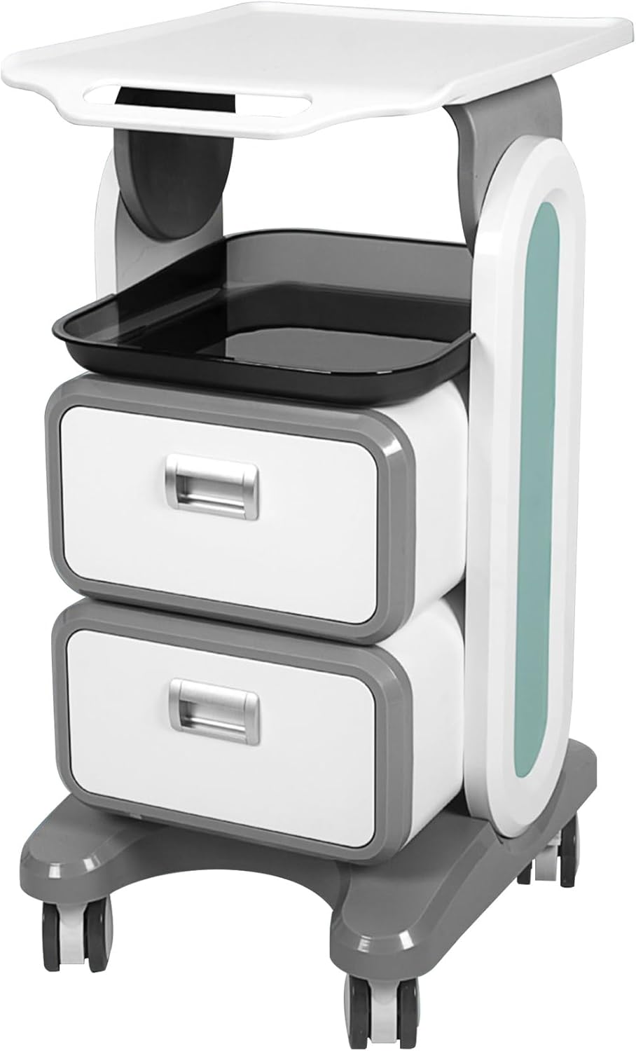 Medical Trolley Cart with Wheels for Hospital and Beauty Salon Use Rolling Utility Cart for Estheticians Dental Clinic and Lab Storage(One Color-L)