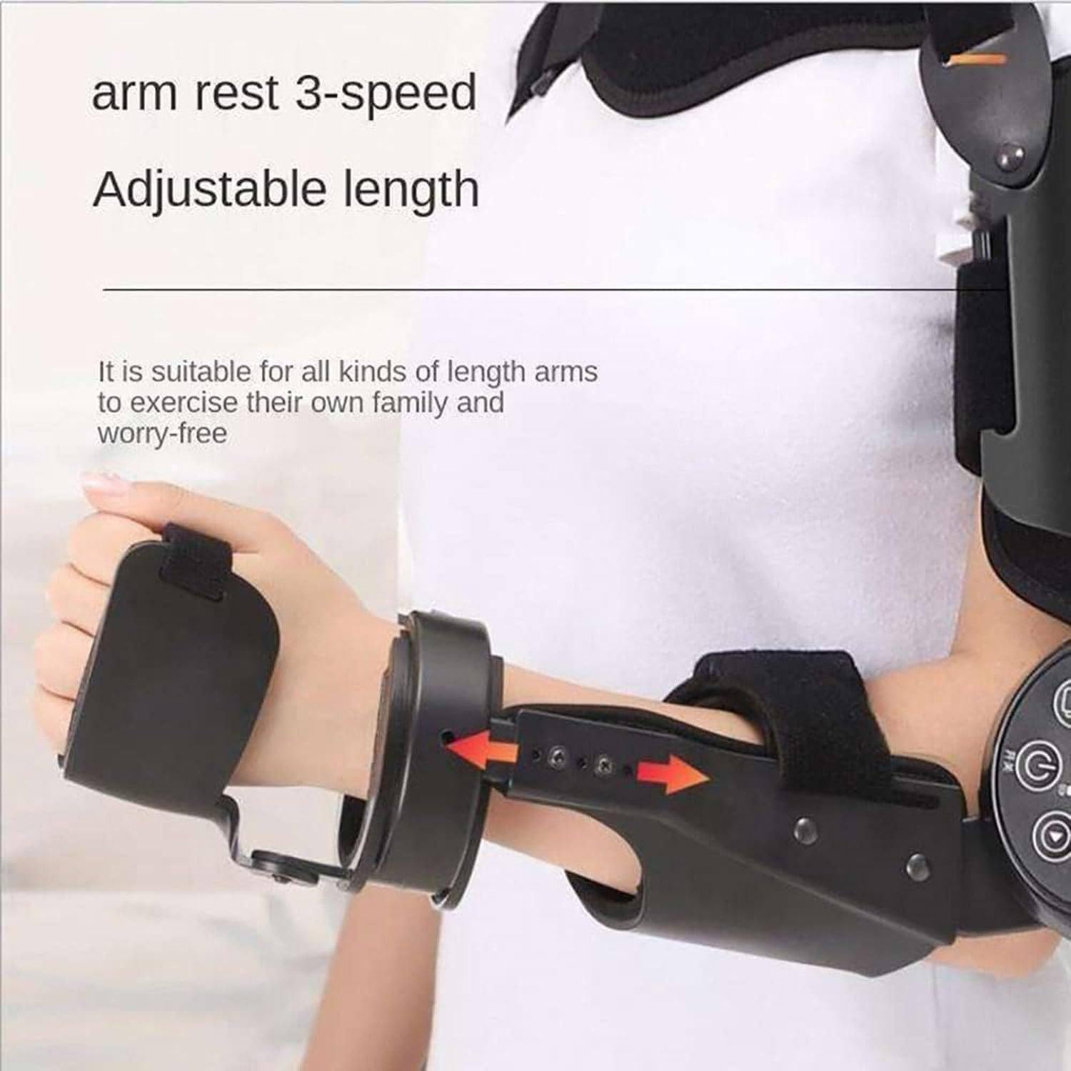 Brace Electric Elbow Joint Rehabilitation Device, Upper Limb Arm Rehabilitation Training Device, Precisely Control The Extension & Flexion Angle, for Stroke Hemiplegia Patients,Right