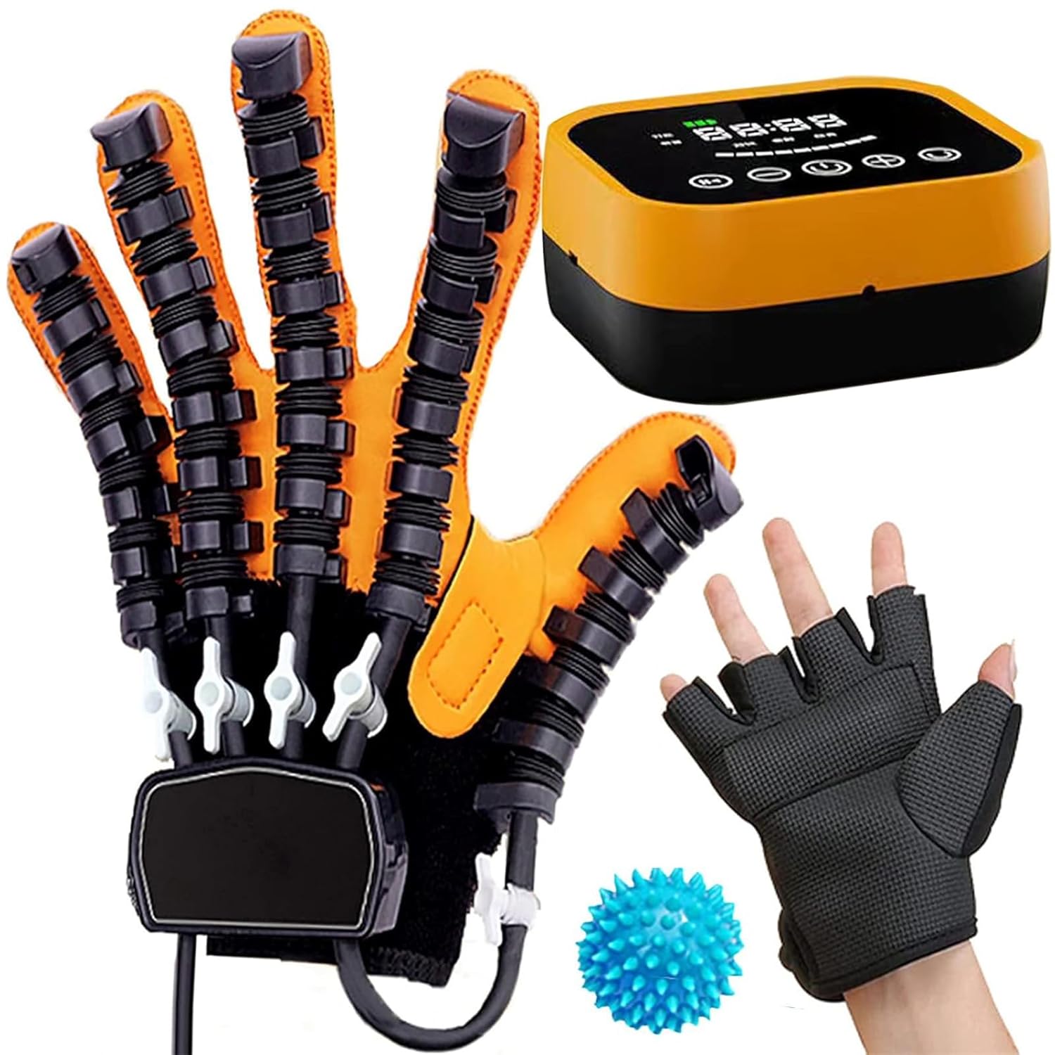 Rehabilitation Robot Gloves Upgrade Stroke Hand Therapy Equipment, Automatic Hand Trainer Gloves