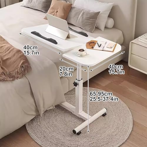 Portable Foldable Standing Desk - Adjustable Height Rolling Desk with 270° Rotating Top for Home, Office, Medical, and Classroom Use - Sleek Black Design