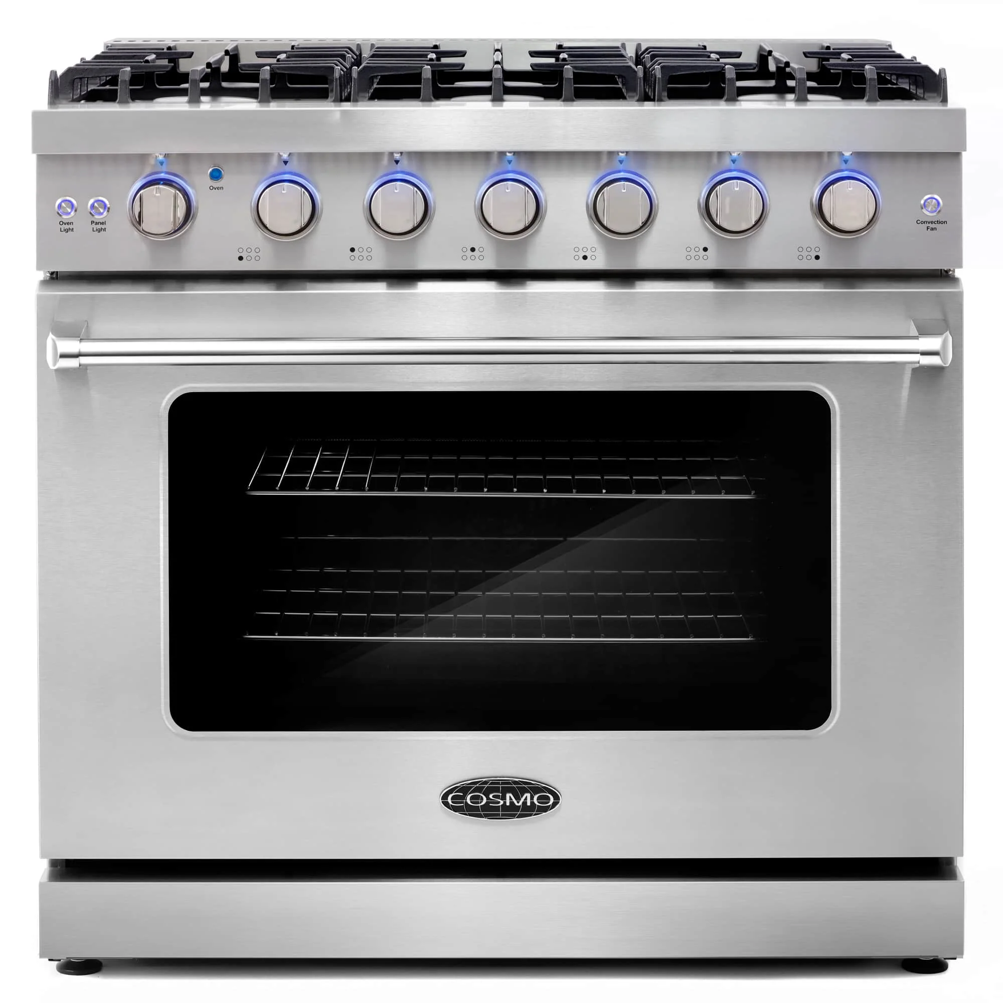 Cosmo 36-Inch 6.0 Cu. Ft. Gas Range in Stainless Steel (COS-EPGR366)