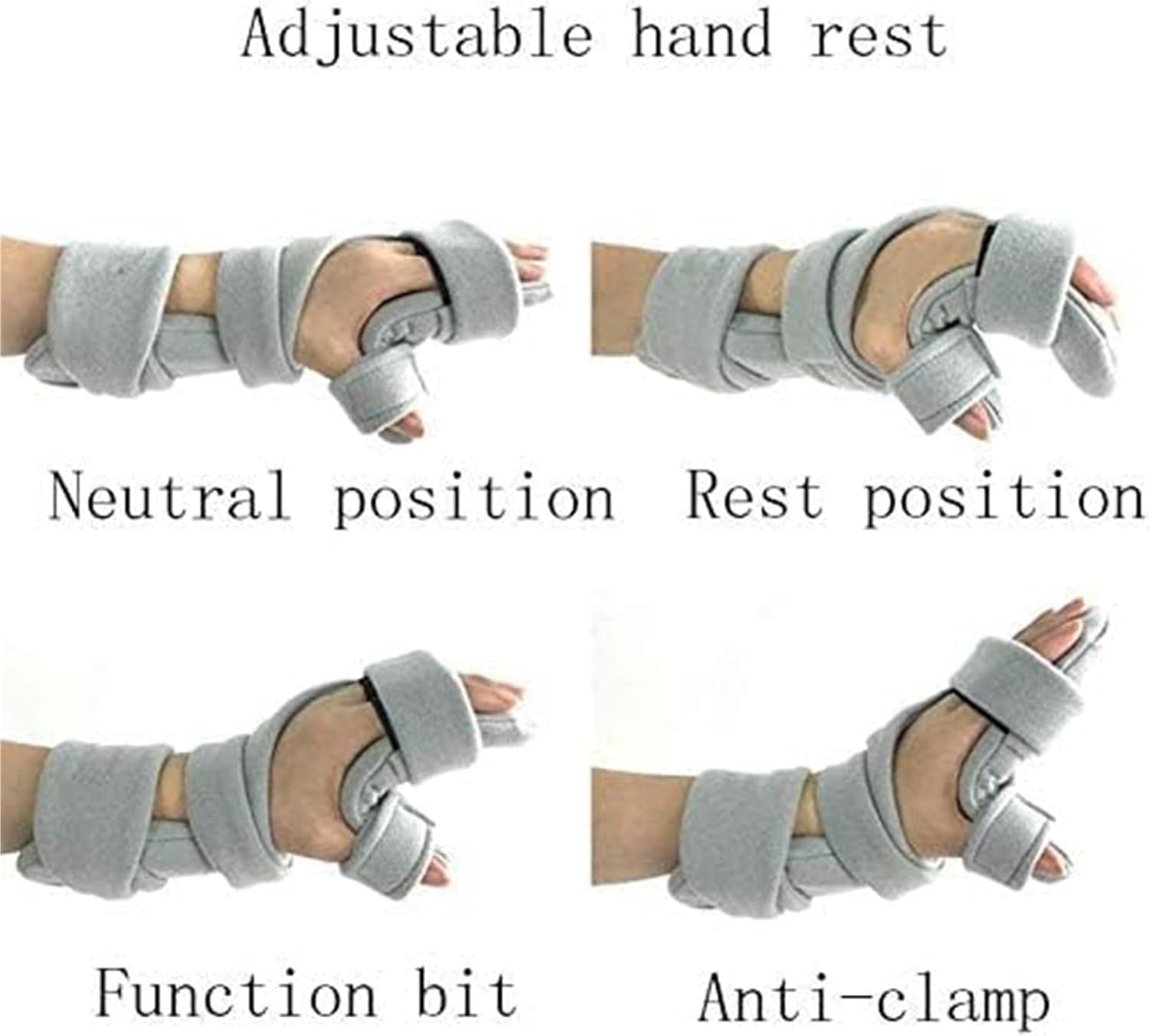 Finger Training Board, Resting Hand Splint Night Wrist Thumb Immobilizer Support, Soft Functional Resting Hand Splint for Flexion Contractures, Comfortably Stretch.(Right)