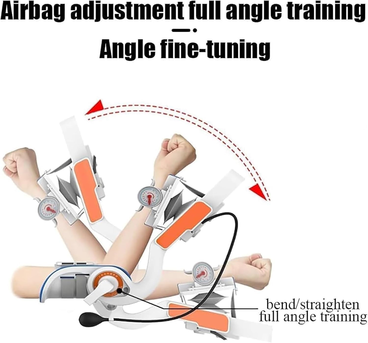 Brace Electric Elbow Joint Rehabilitation Device, Elbow Joint Stretching Trainer, Full Angle Adjustment (-15°~150°), for Wrist for Stroke Hemiplegia