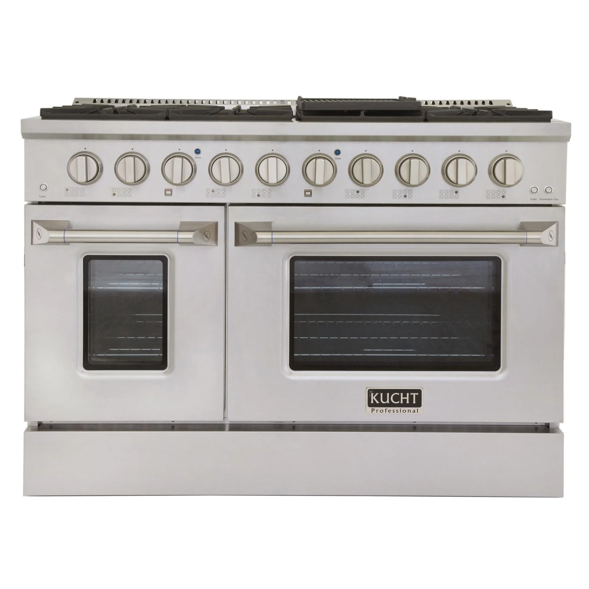Kucht 48-Inch Propane Gas Range with 6.7 Cu. Ft. Oven & Grill/Griddle in Stainless Steel (KNG481/LP-S)