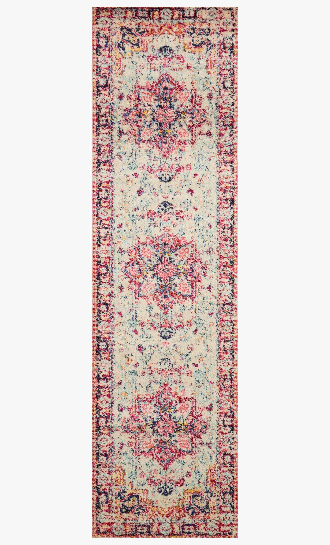 Loloi II Nadia Collection - Transitional Power Loomed Rug in Ivory & Fiesta (NN-02)