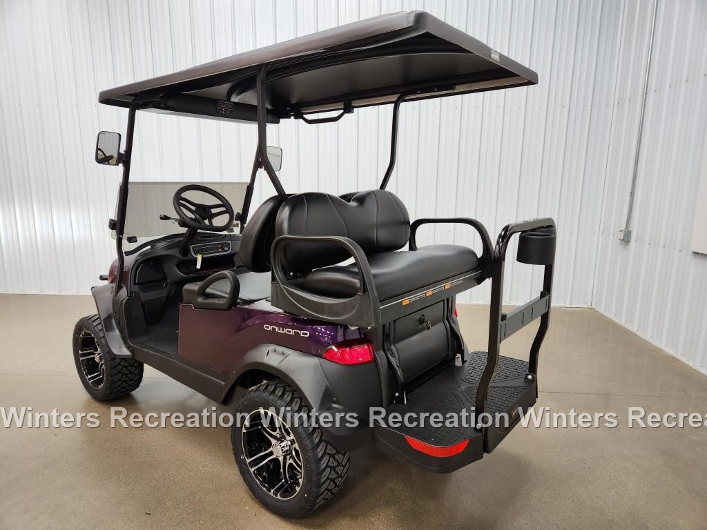 2026 Club Car Onward Gas EFI SOUNDBAR Golf Cart, Metallic Twilight Purple
