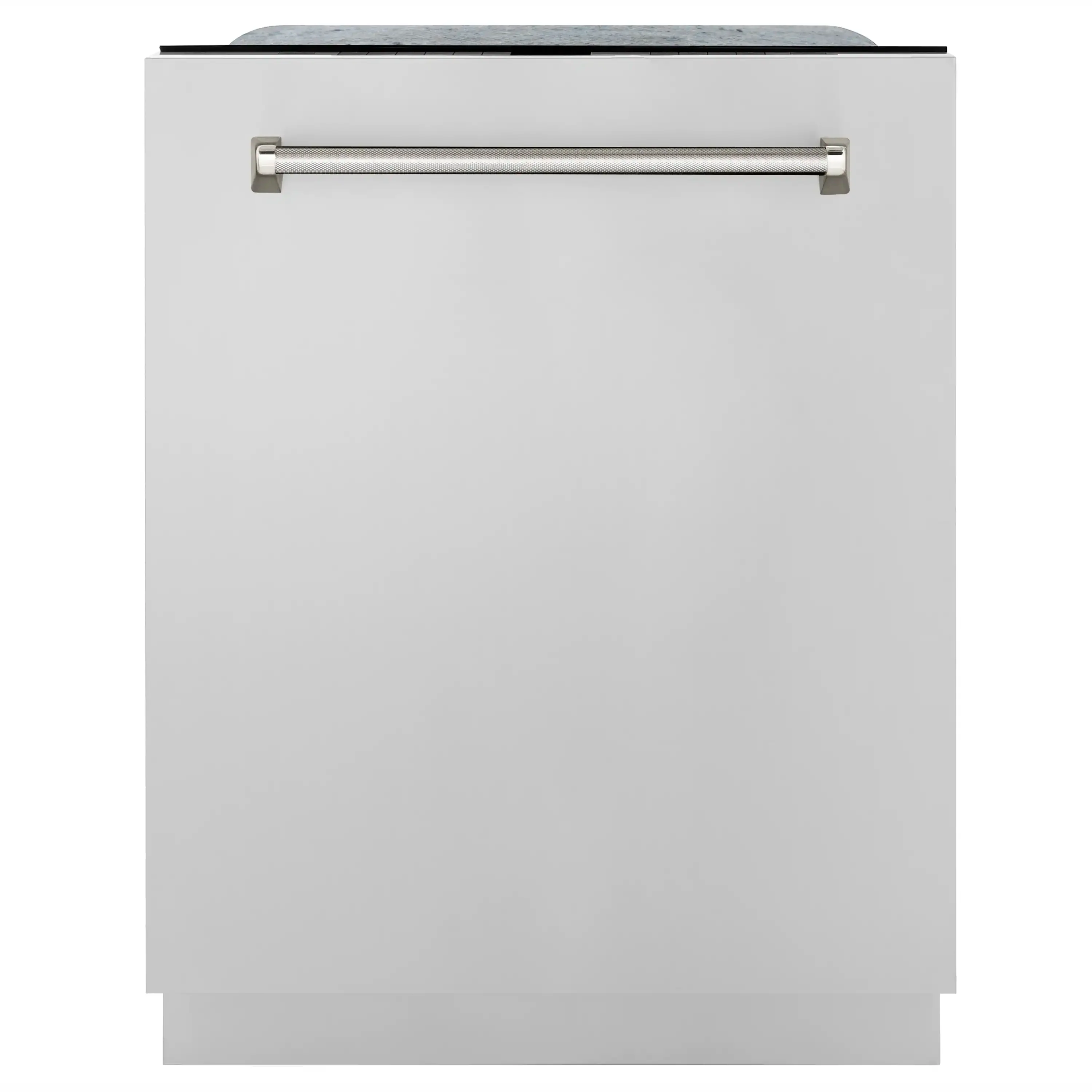 ZLINE Autograph 24-Inch Monument 3rd Rack Dishwasher with Polished Nickel Helix Handle, 45dBa (DWMTZ-30424-KPN)