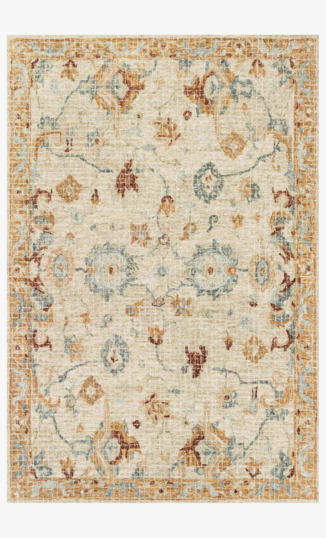 Loloi Julian Collection - Transitional Hooked Rug in Ivory (JI-03)