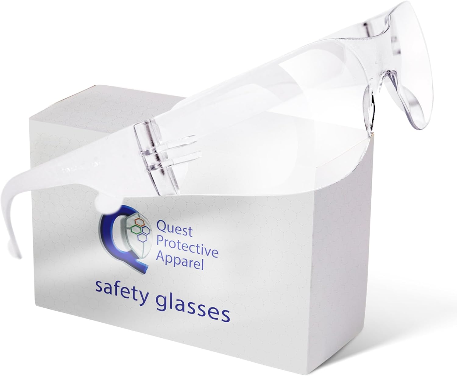 Quest Safety Products - Anti Fog Safety Glasses - Protective Eyewear - Polycarbonate High Impact Resistant Lens | Pack of 5