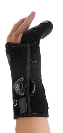 Djo Hand Brace Exos Boxer'S Fracture Brace Thermoformable Polymer Left Hand Black Large