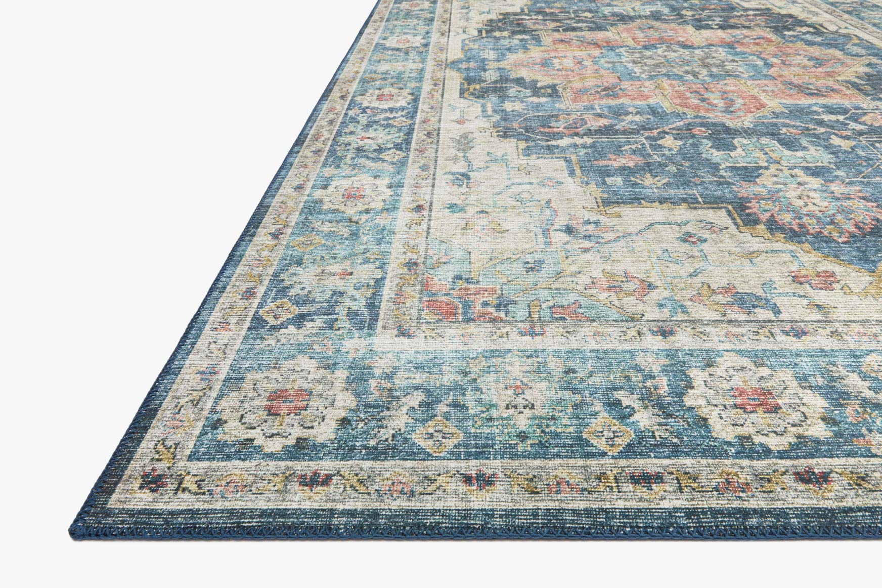 Loloi II Skye Collection - Traditional Power Loomed Rug in Ocean (SKY-12)