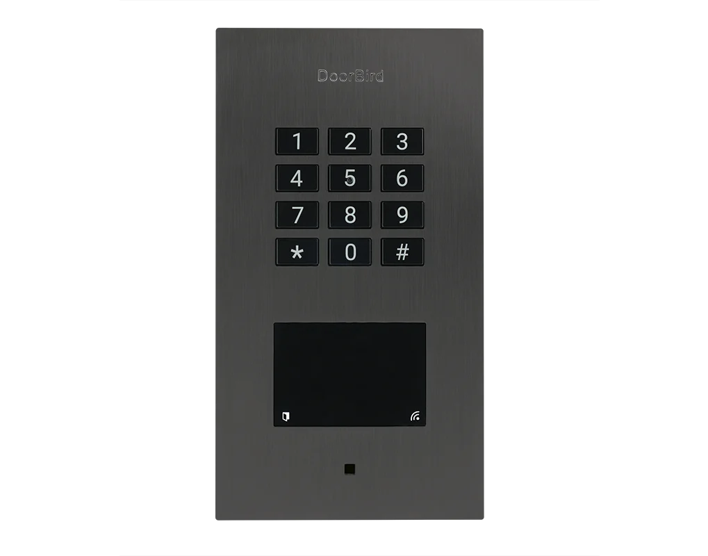 DoorBird A1121 Flush-Mount IP Access Control Device in Titanium