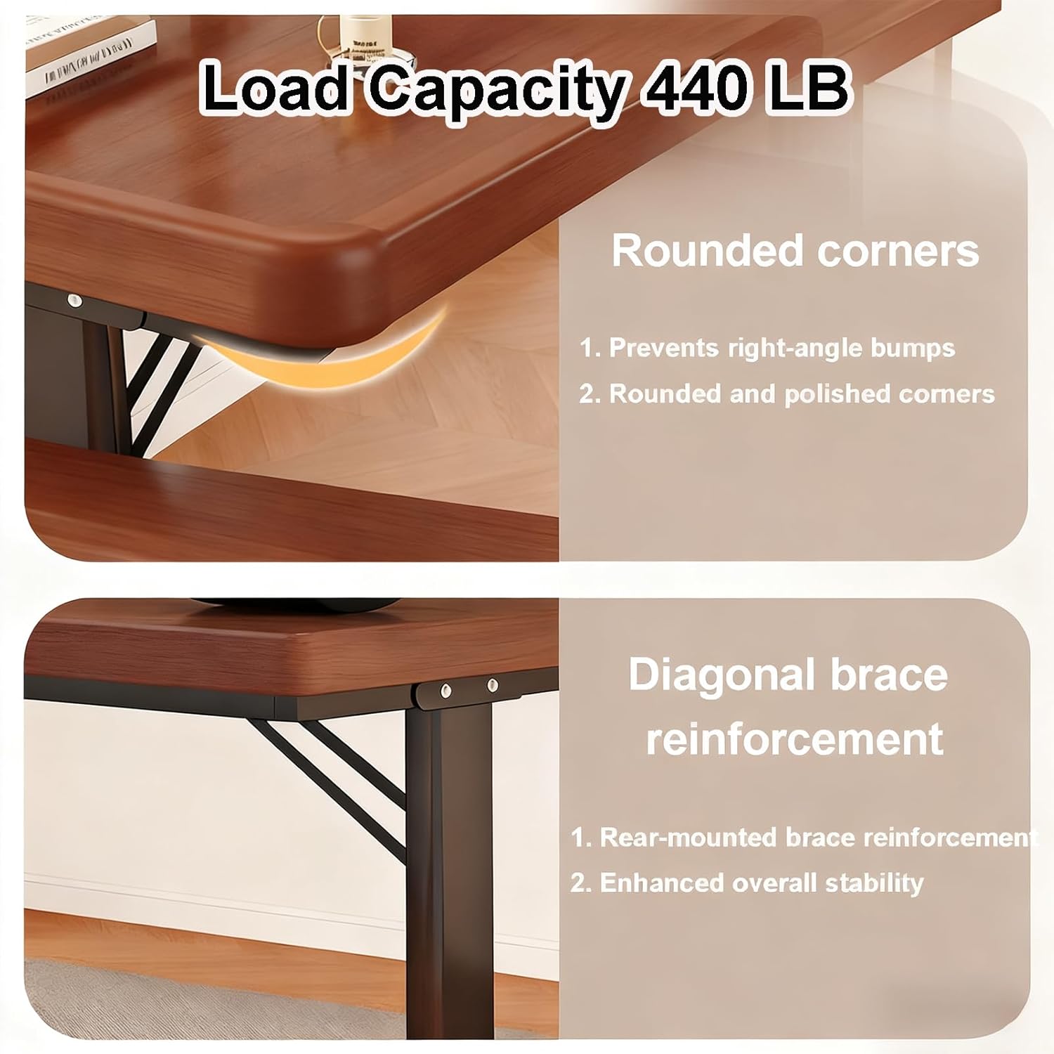 Over The Bed Table with Wheels, 2