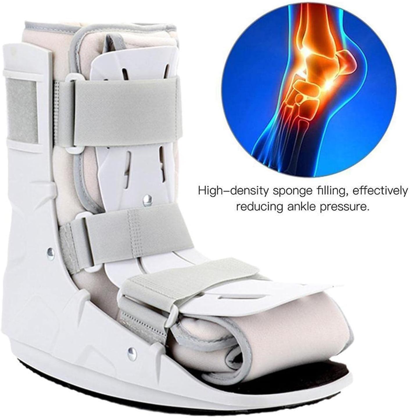 Walking Shoes Walk Boot Foot Dual Airbag Protection Walker Brace Support For Fractures Of The Foot Severe Ankle For Sprained Ankle, Broken Foot Or Achilles Tendonitis (Size : Large)