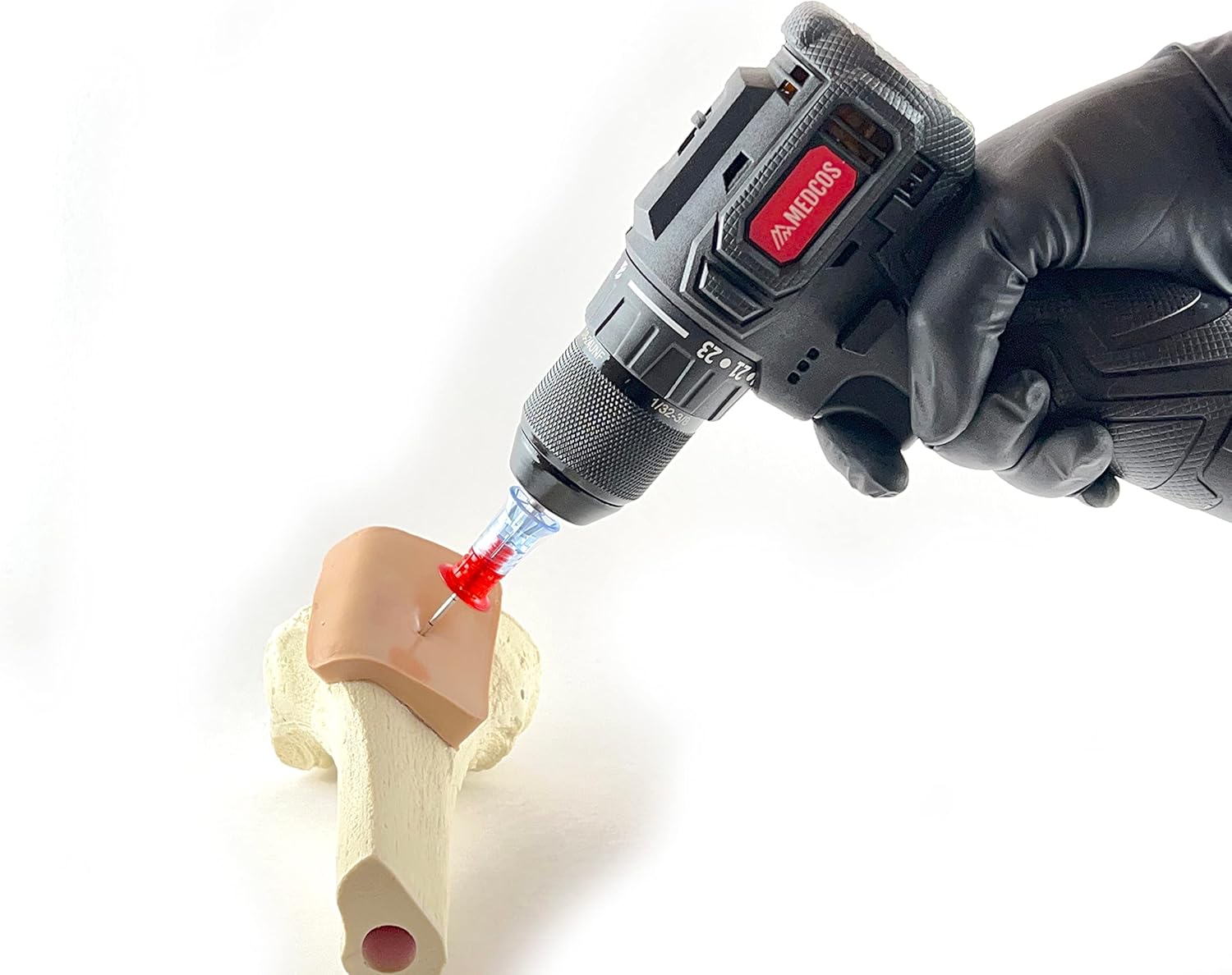 EZ-IO Compatible IO Needle Trainer 15-Gauge 25mm Intraosseous Needle for Medical Instructors Teaching Vascular Access Device Skills Station