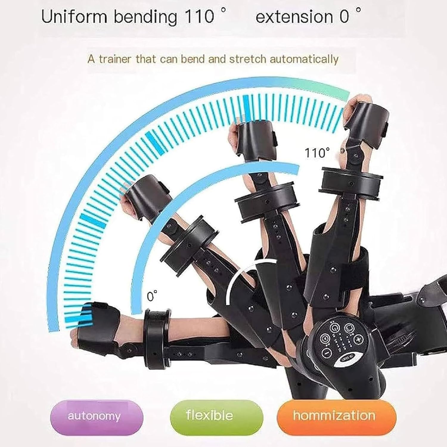 Electric Elbow Rehabilitation Device with Wireless Smart Control, Hinged Brace & Arm Exerciser for Stroke & Hemiplegia Recovery Left Left arm