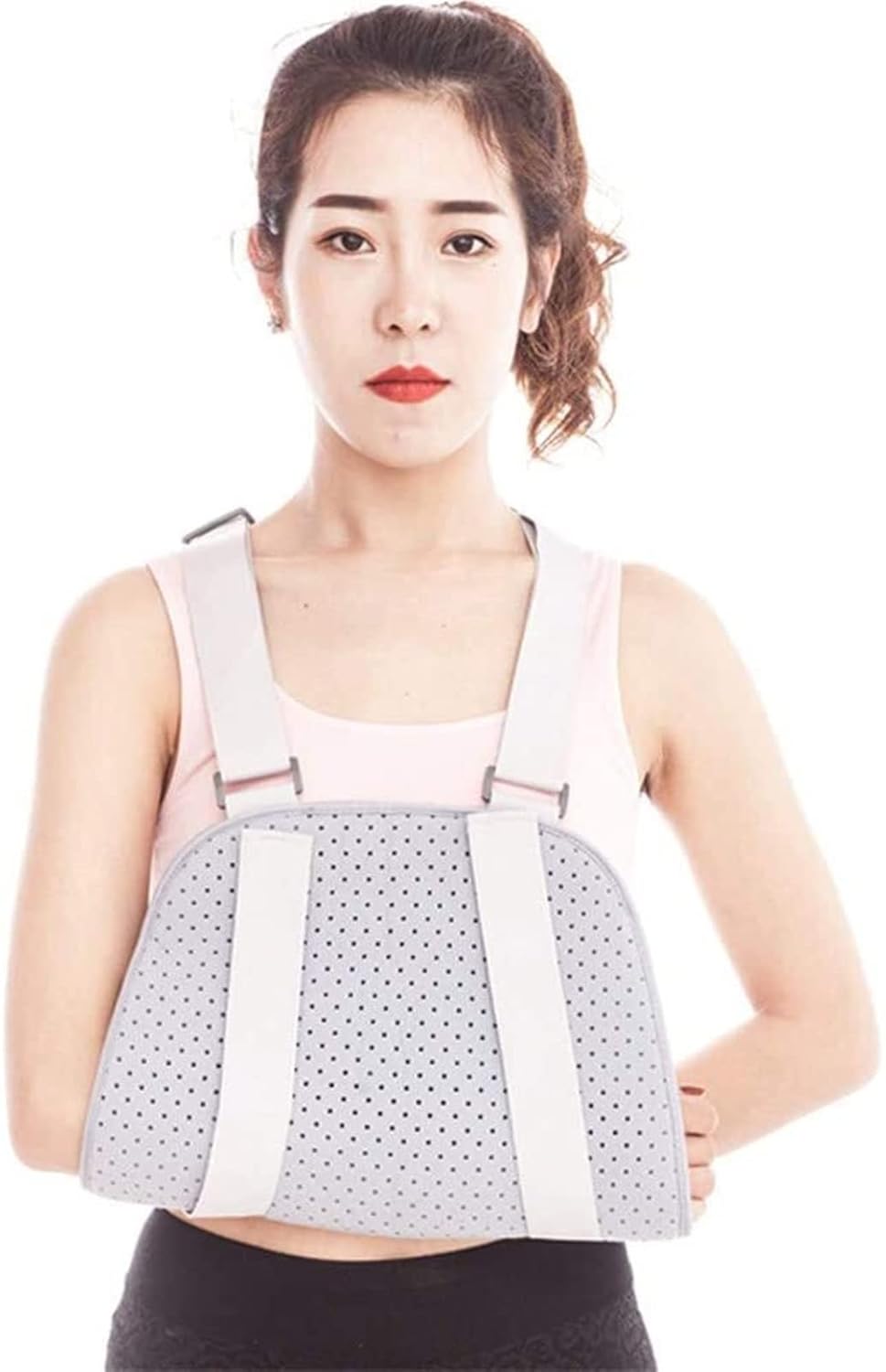 Arm Sling Shoulder Immobilizer Brace Adjustable Rotator Cuff And Elbow Support Fits Left And Right Hand