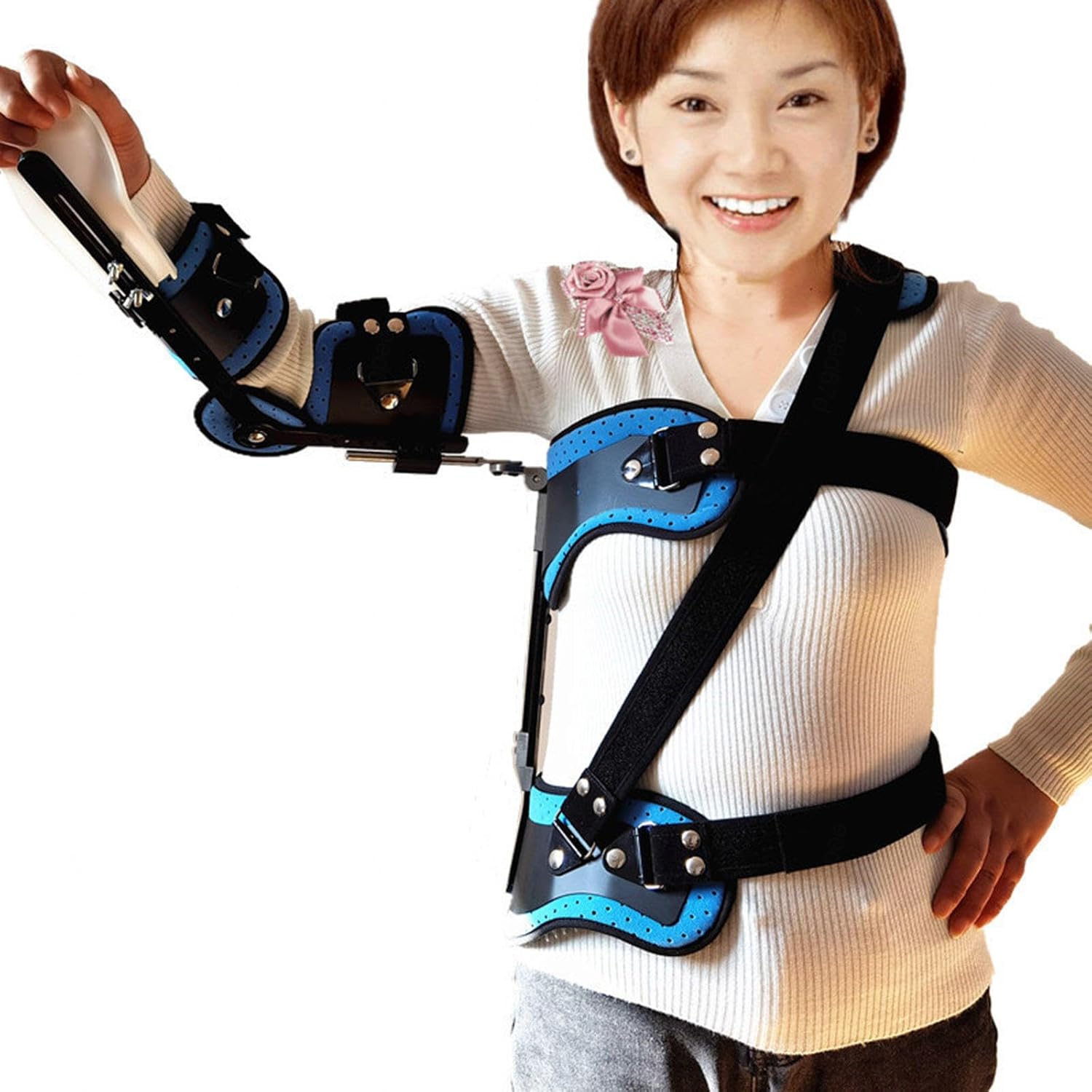 VIDECOR Shoulder Abduction Bracket Shoulder Fixation Brace Shoulder Elbow Fixation Shoulder Dislocation Fracture Rehabilitation Device Adjustable Shoulder