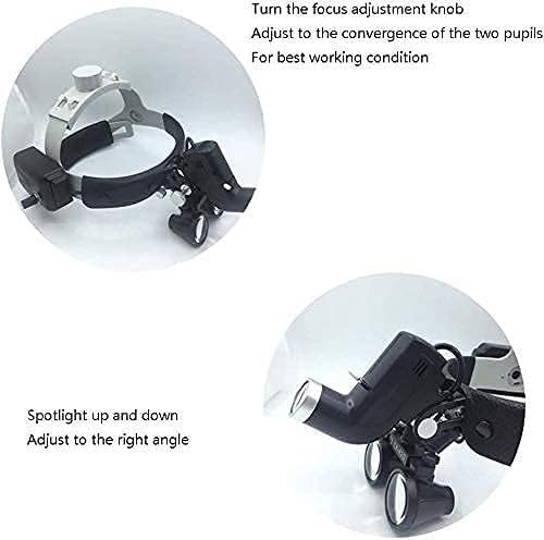 Magnifier Medical Dental Surgical Loupes Optical Glass Loupe Goggles with Headlight for Brain Cardiac Surgery
