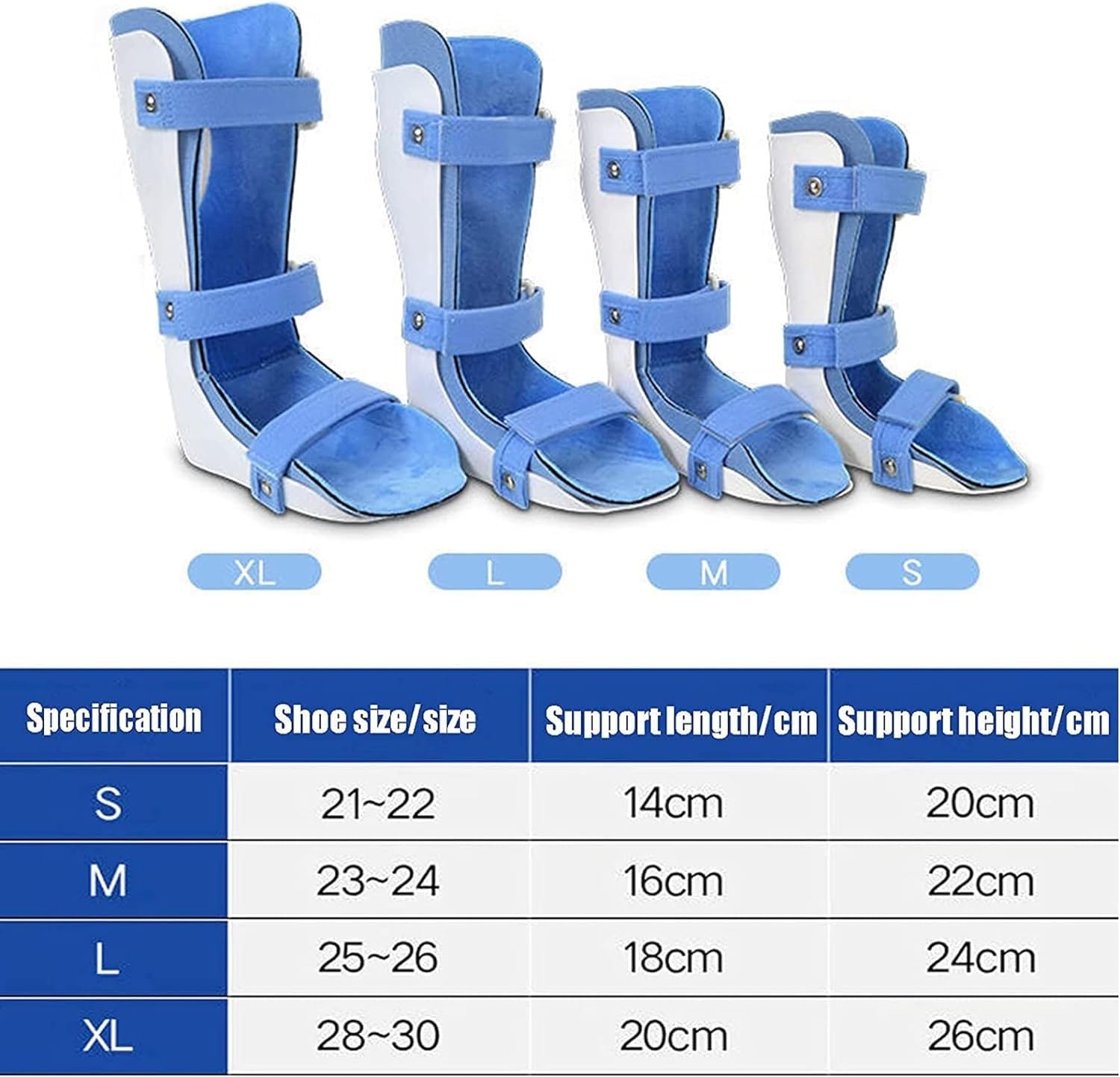Kids Othopedic Ankle Foot Brace Ankle Sprain Fracture Fixation Brace AFO Drop Foot Splint Night Splint Support For Children For Varus Correction Foot Support (Color : Left, Size : XLarge)