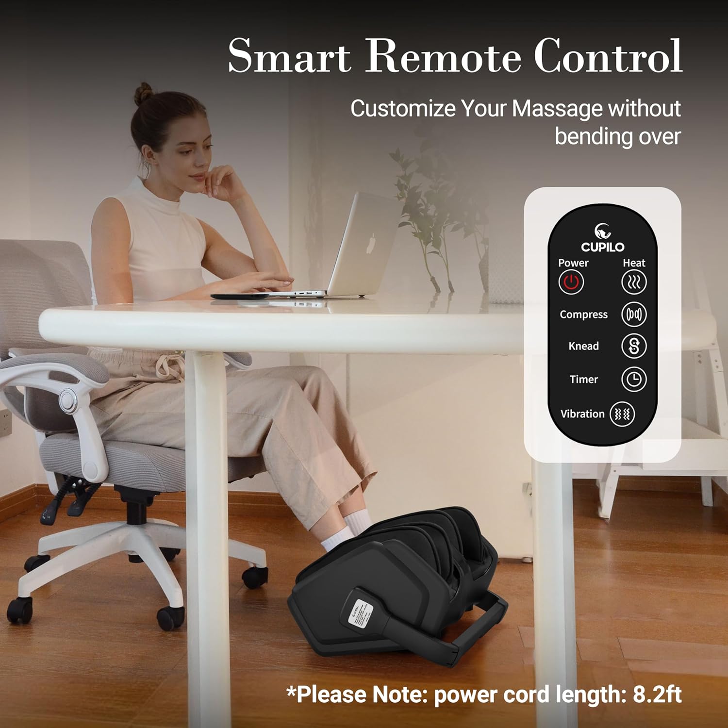 Shiatsu Foot Massager with Heat, FSA Eligible HSA Electric Foot Calf Massager with Remote, Multi-Level Compression Deep Kneading Feet Massage Machine for Neuropathy Plantar Fasciitis Circulation