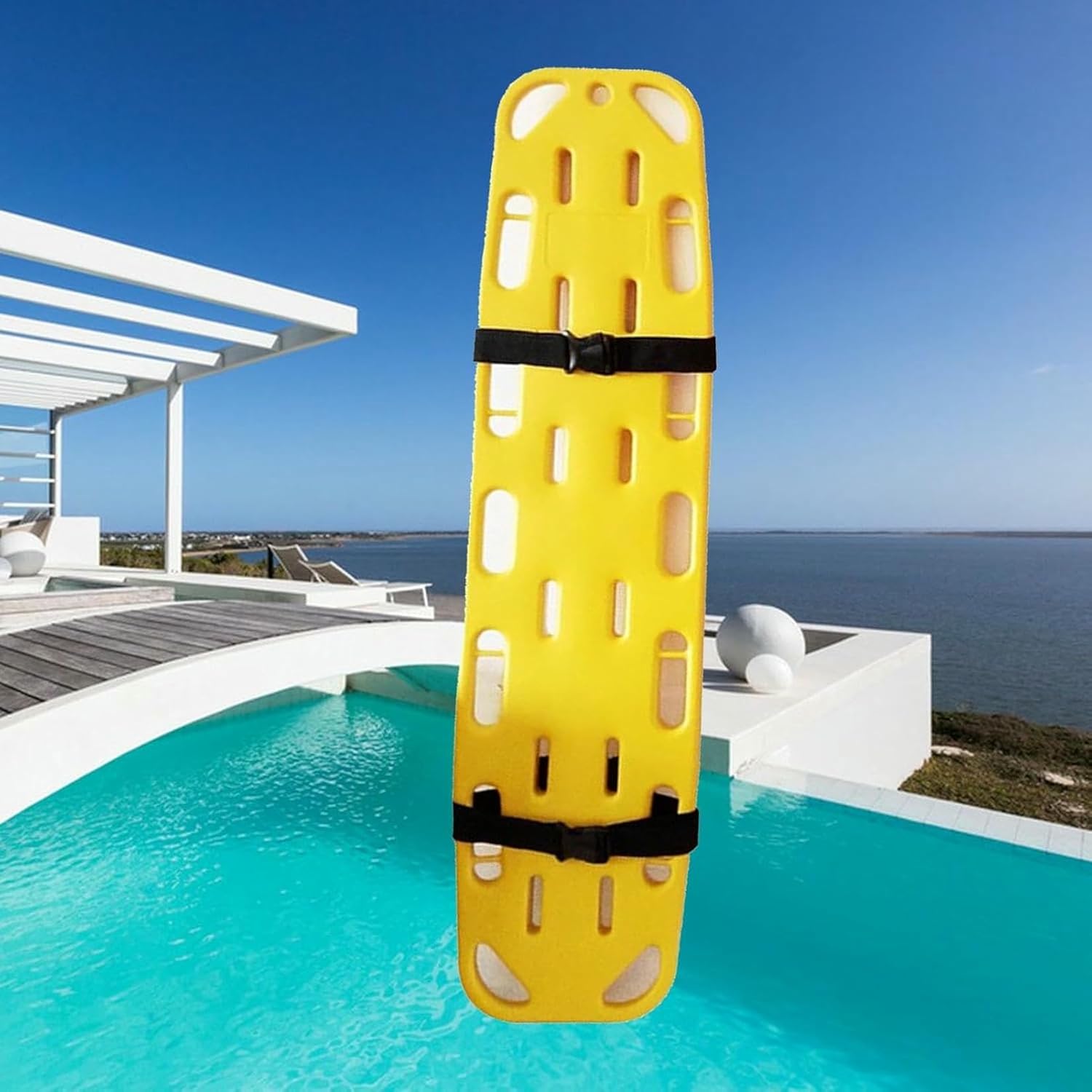 Water Floating Stretcher Spine Board for Water Parks & Medical Use - Life-Saving Ambulance Backboard, Patient Immobilization (54.3