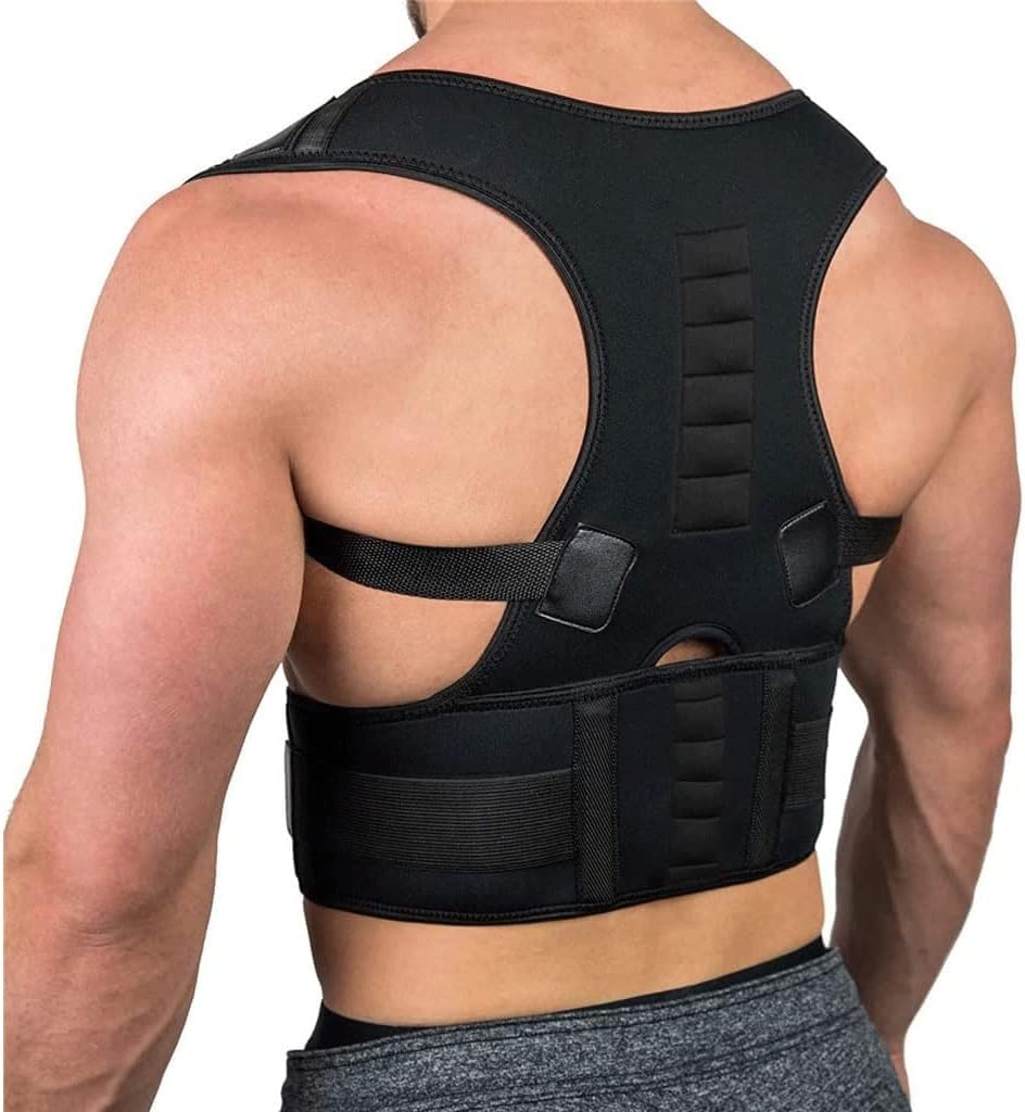 Posture Corrector Brace Supporter Shoulder Back Support Belt Menwomen Braces and Support Belt Shoulder Posture (Size : M:for Waist 75-85CM)
