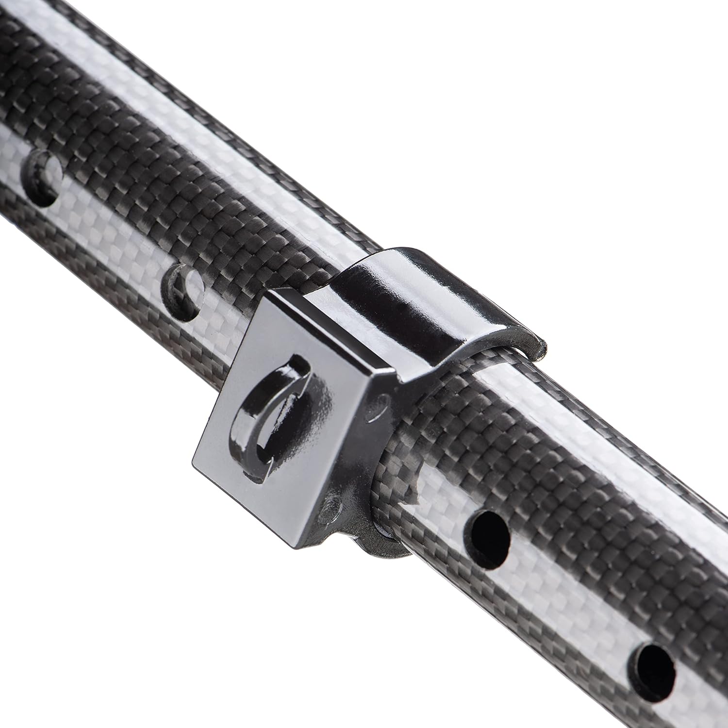 Ergobaum Dual Black Cobra(5' to 6'6'') Ergonomic Underarm Crutches (1 Pair) of Double-Function Shock Absorber Underarm Crutches with Arm Support (Real Carbon Fiber)