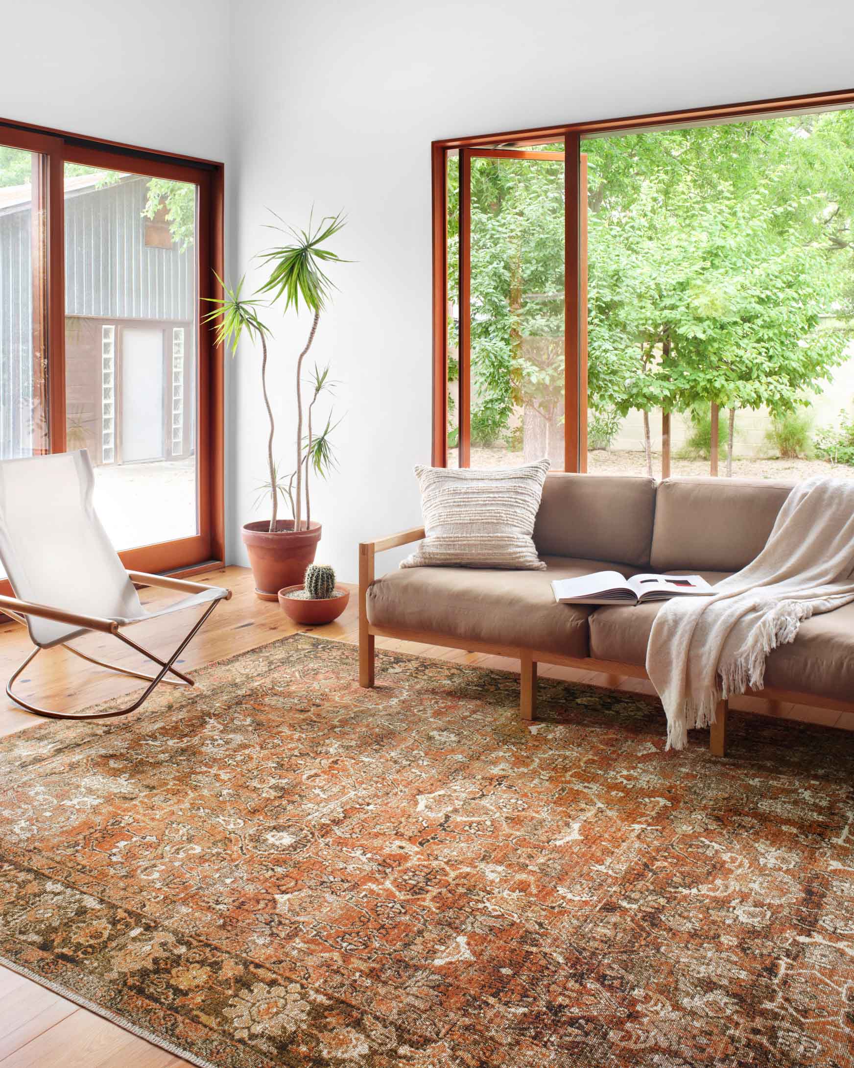 Loloi Sebastian Collection - Traditional Power Loomed Rug in Rust & Tobacco (SEB-01)
