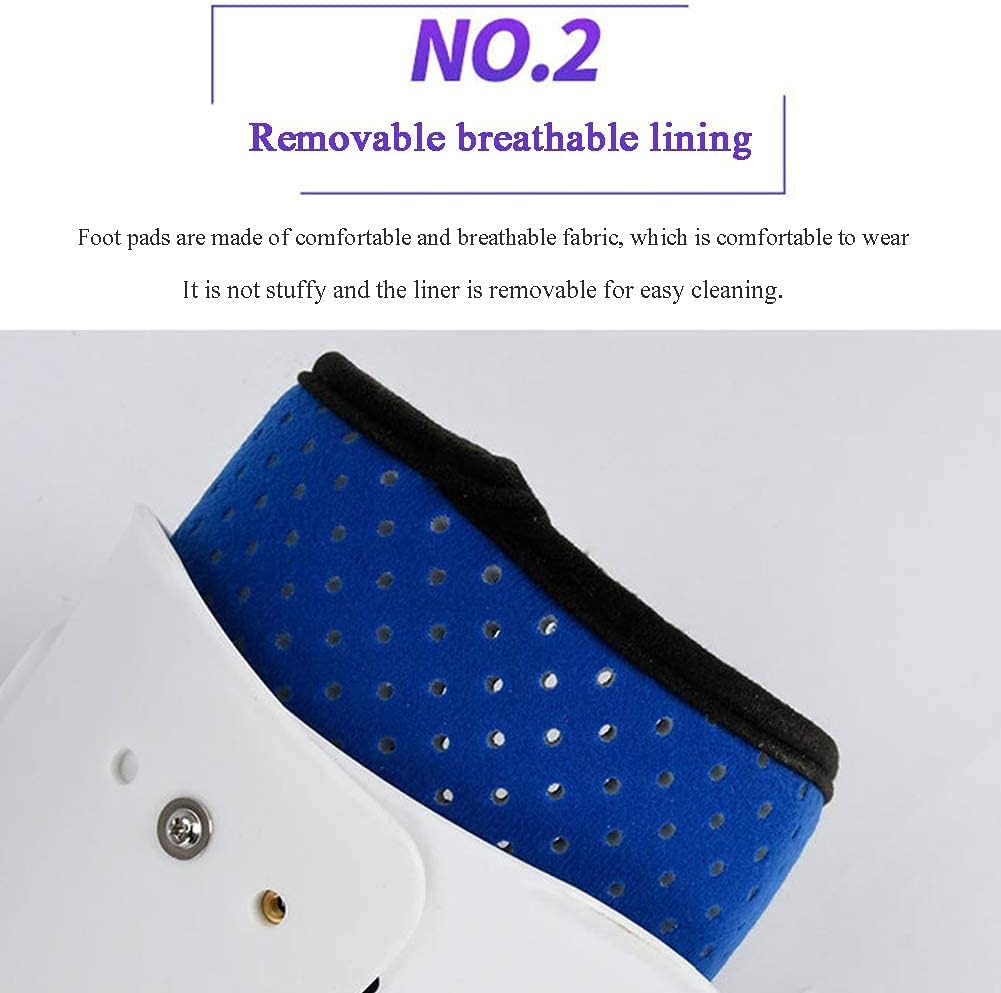 Hinged ROM Knee Foot Support Brace, Adjustable Post Op Knee Support Orthosis Immobilizer Protector, Full Leg Stabilizer Knee Orthosis Splint (Left