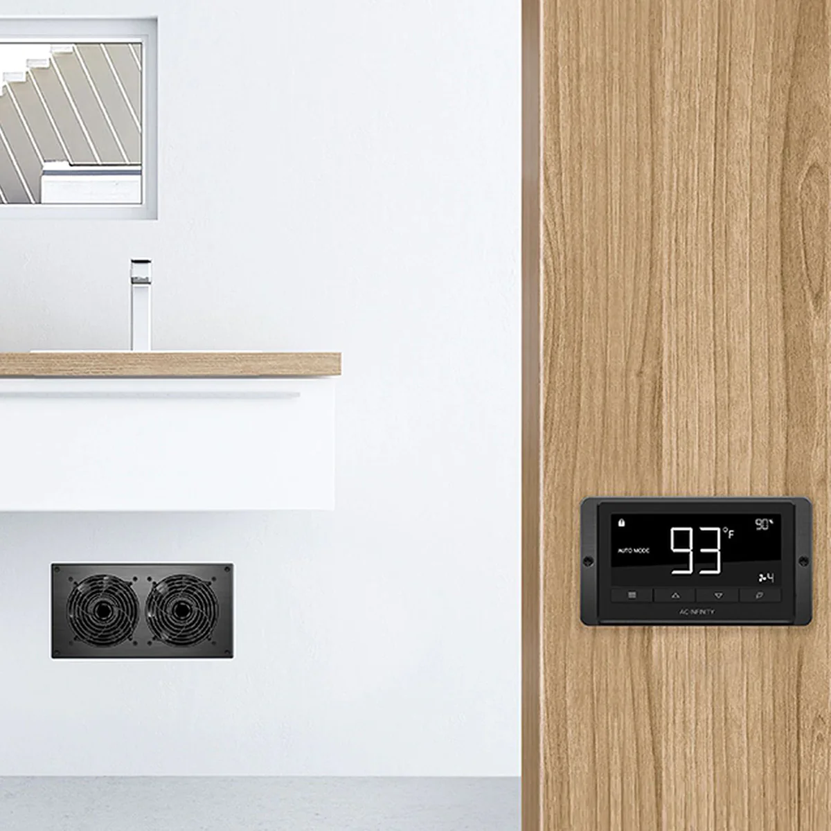 AC Infinity AIRTITAN T7 12-In Ventilation Fan w/ Temperature & Humidity Controller