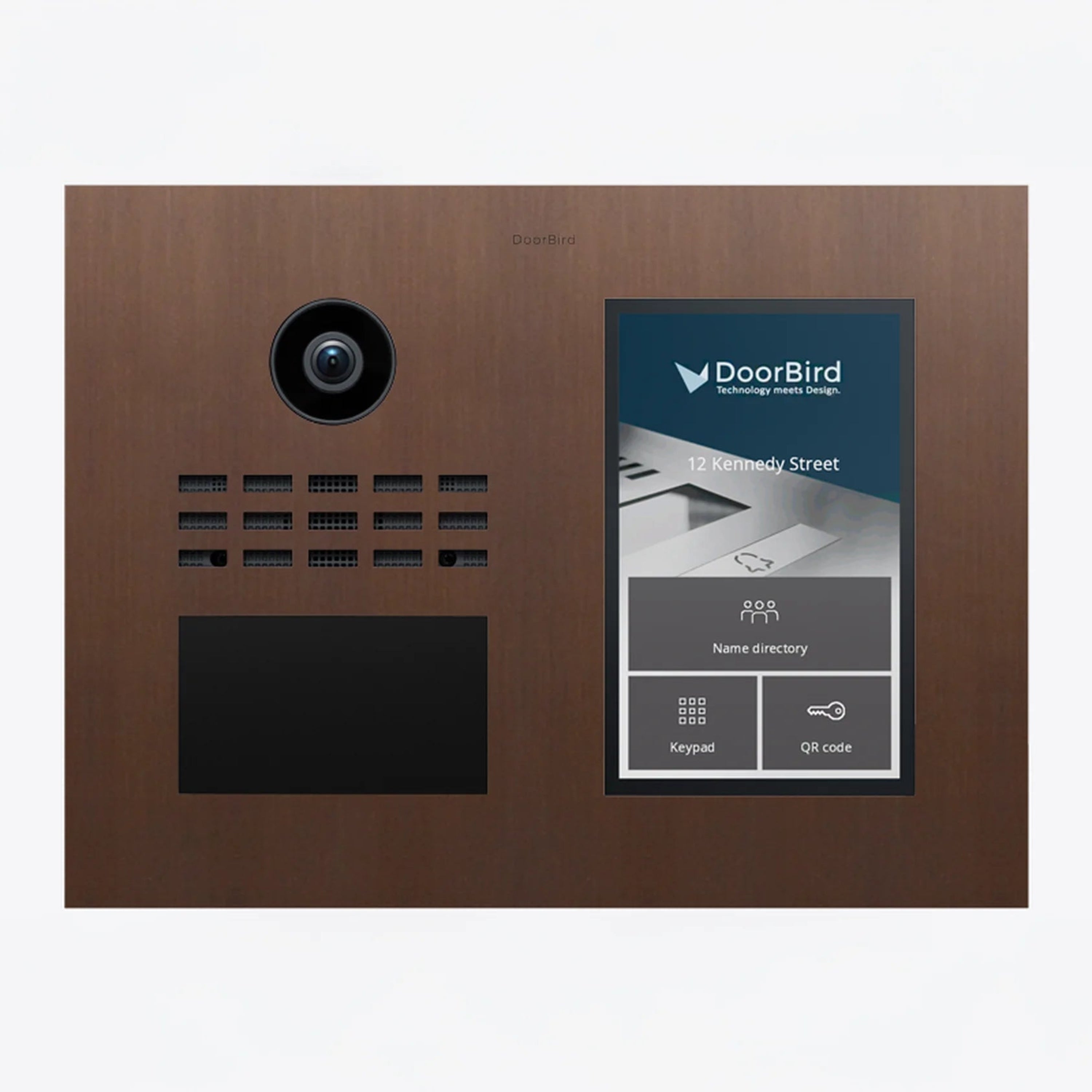 DoorBird D31TDH IP Video Intercom for Multi-Tenant Residences in Architectural Bronze (429601028)