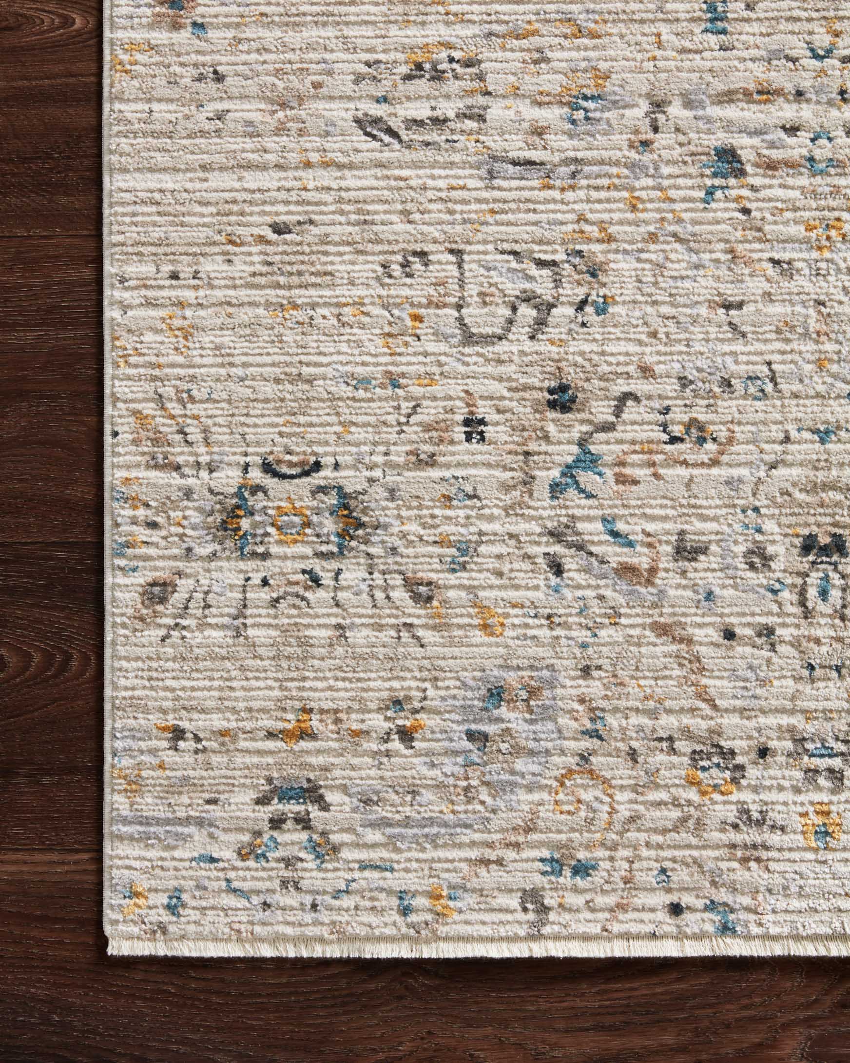 Loloi Leigh Collection - Transitional Power Loomed Rug in Ivory & Straw (LEI-07)