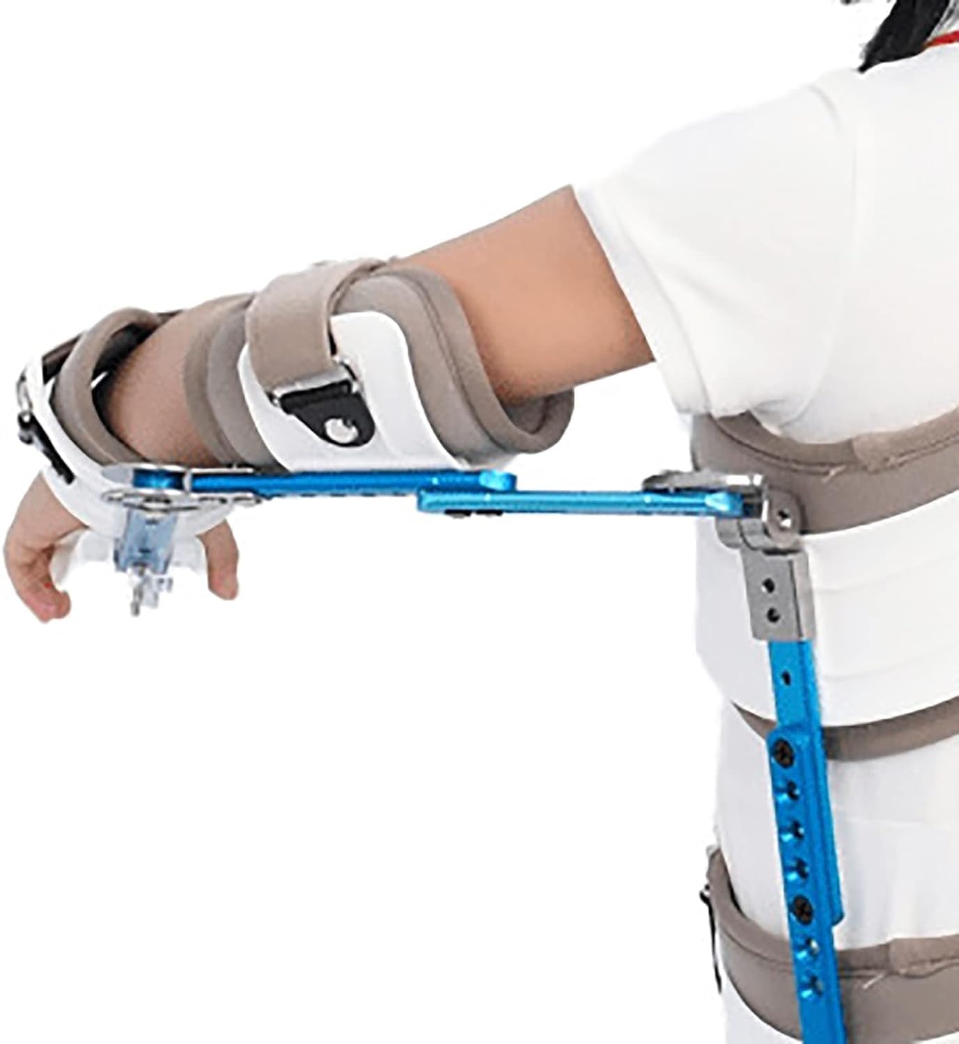 KEULEN Child Shoulder Abduction Fixed Brace, Adjustable Shoulder Supports Immobilizer, Adjustable Arm Length/Abduction Angle, Flannelette Fabric, for Fracture Dislocation Injury Support Fixation