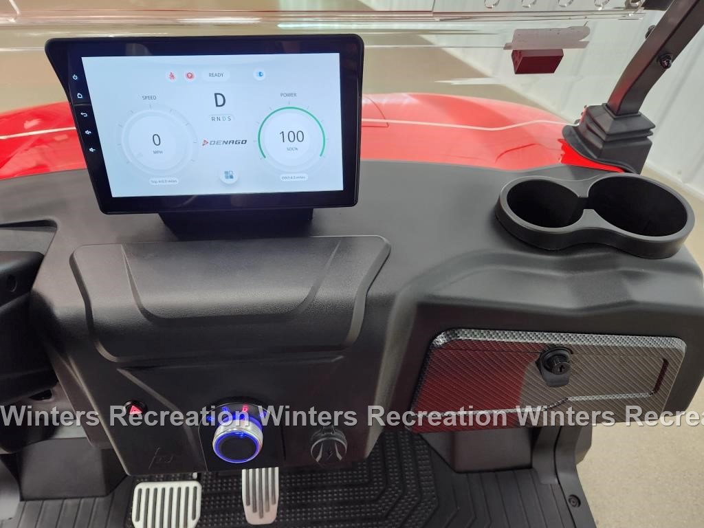 2025 Denago Rover XXL Lithium Ion Golf Cart, Scarlet
