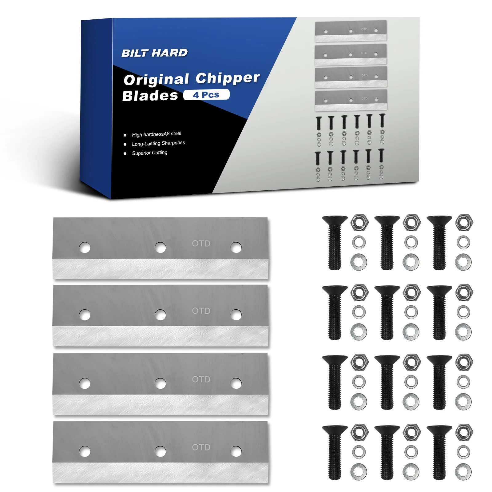 ( 1 Pack / 4 Pcs ) Blade for 5 inch Wood Chipper