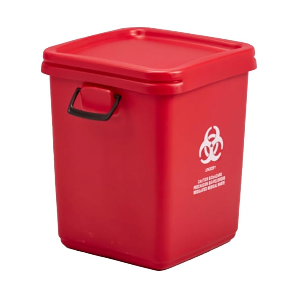 28gal (3PK) Mail-in Take Back Sharps Containers with Destruction Services for Safe & Environmentally-Responsible Needle Disposal | Home, Personal, Travel, and Professional Use