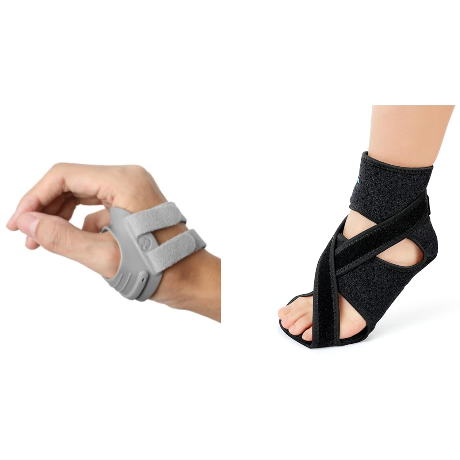AKSO MEDICOS CMC Thumb Brace Bundle with AFO Drop Foot Brace