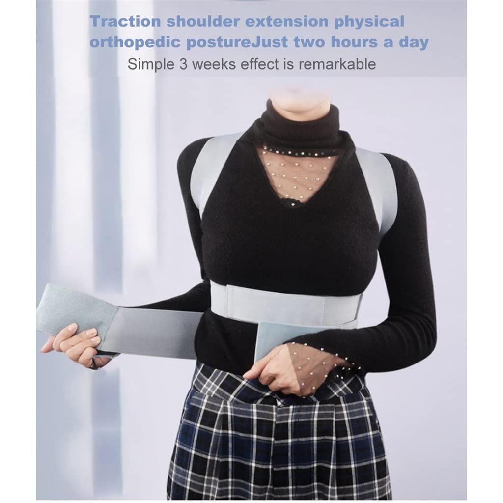 Invisible Chest Orthopedic Device Back Brace Supports Waist Belt Spine Support Men Women Breathable Corset(M code)