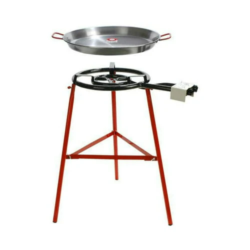 Garcima Tabarca Paella Pan Set with Burner, Outdoor Pan and Reinforced Legs