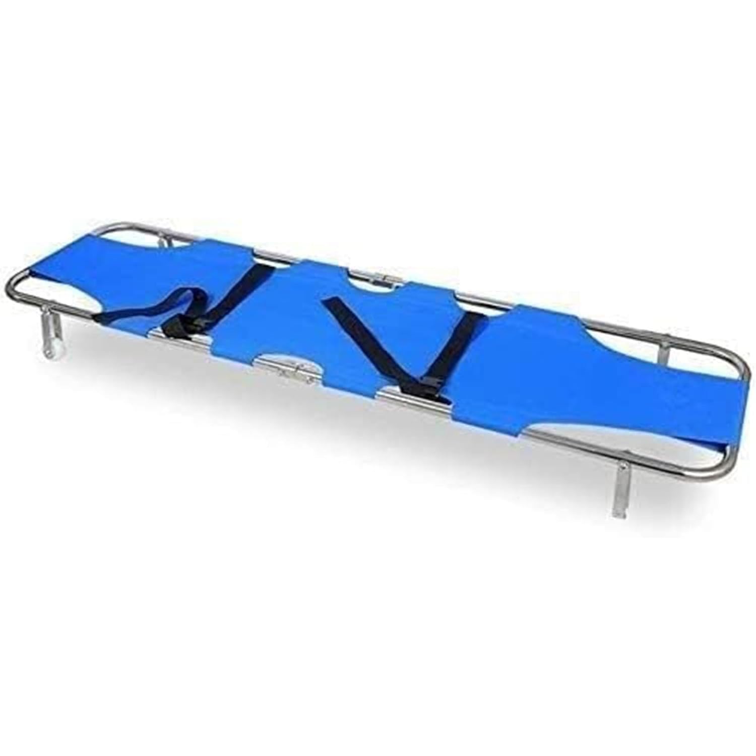 Thickened Foldable Medical Stretcher, Portable Aluminum Alloy First Aid Stretcher Bed with Casters for Home & Emergency Use – 350lb Capacity