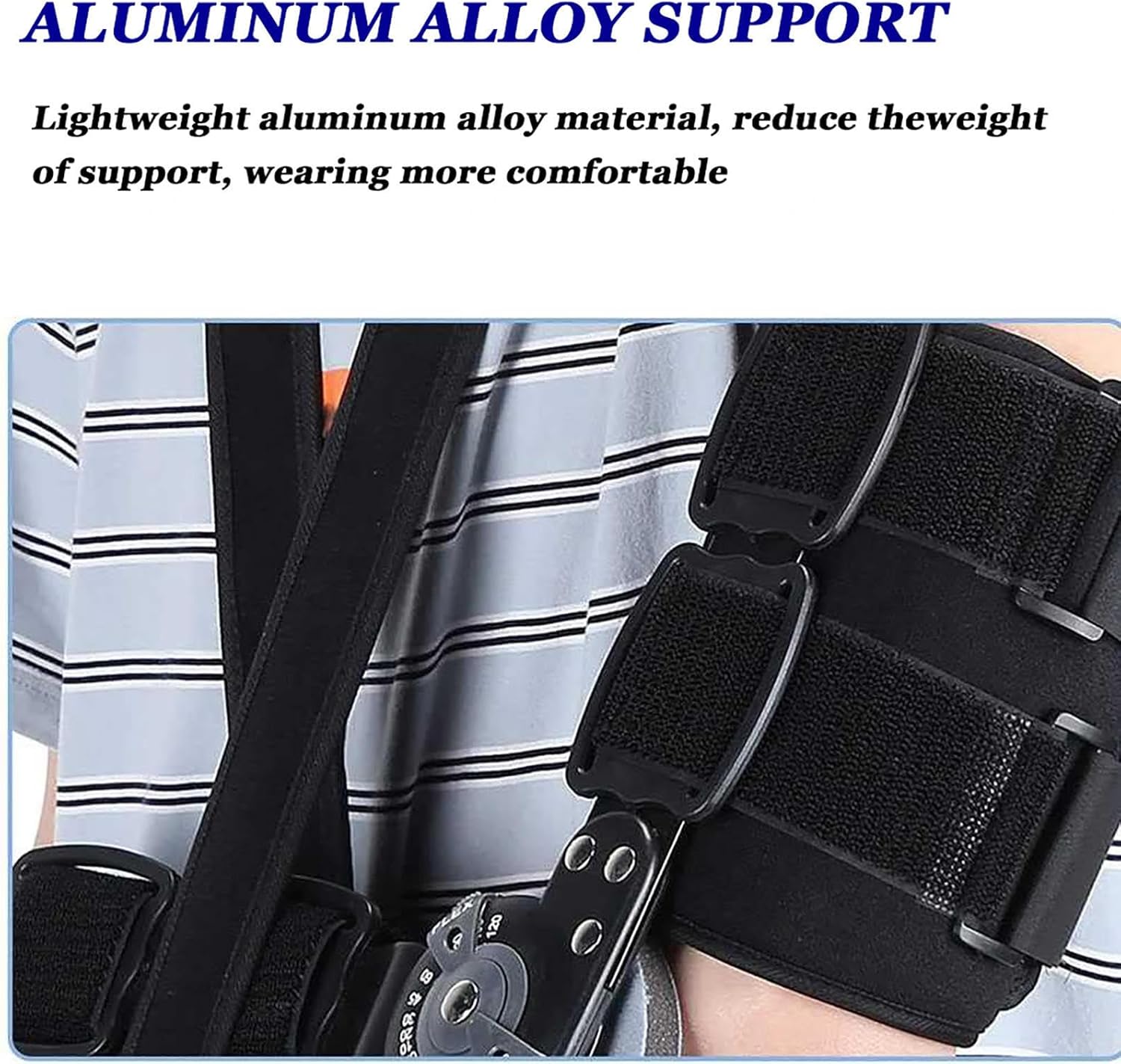 ROM Hinged Elbow Brace Adjustable Elbow Brace Immobilizer Stabilizer Post Op Arm Splint Surgery Injury Recovery Pain Relief Men & Women Ulnar Nerve Entrapment Tennis Tend