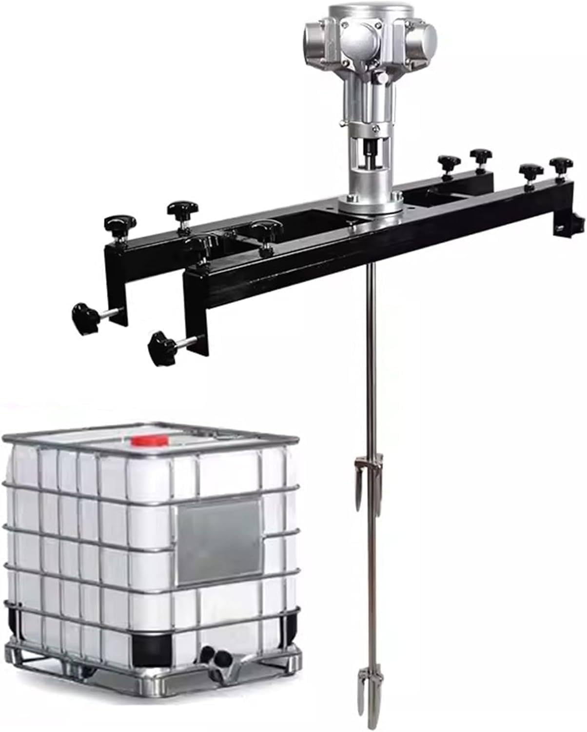 Professional IBC Pneumatic Paint Mixer Kit 265 Gallon Air Agitator | Includes Air Agitator, Folding Propeller & Support Hanger | 1/2HP, 3/4HP, 1HP Tank Mixer for 1000L Containers