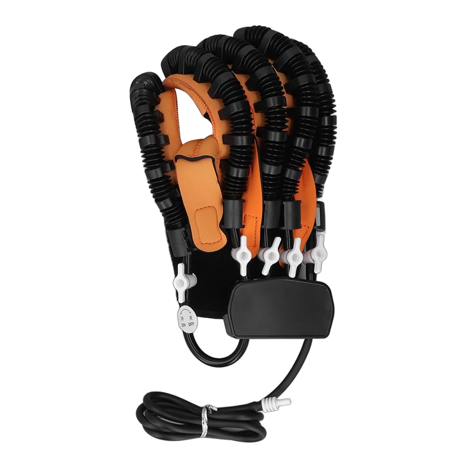 Finger Robot Gloves Splint, Finger Hand Rehabilitation Robot Smart 3 Pump Power Promote Recovery Stiffness Relief for Hemiplegia (Right Hand XL)