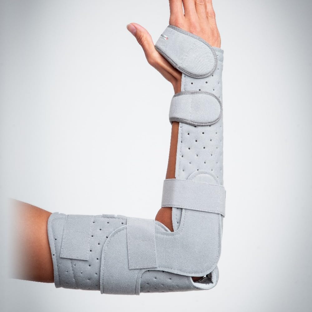 Chrisofix Universal Elbow and Wrist Orthosis 90°-110°, Provides Fixation of the Elbow/Forearm, Light, Flexible, X-Ray Transparent, XX-Small