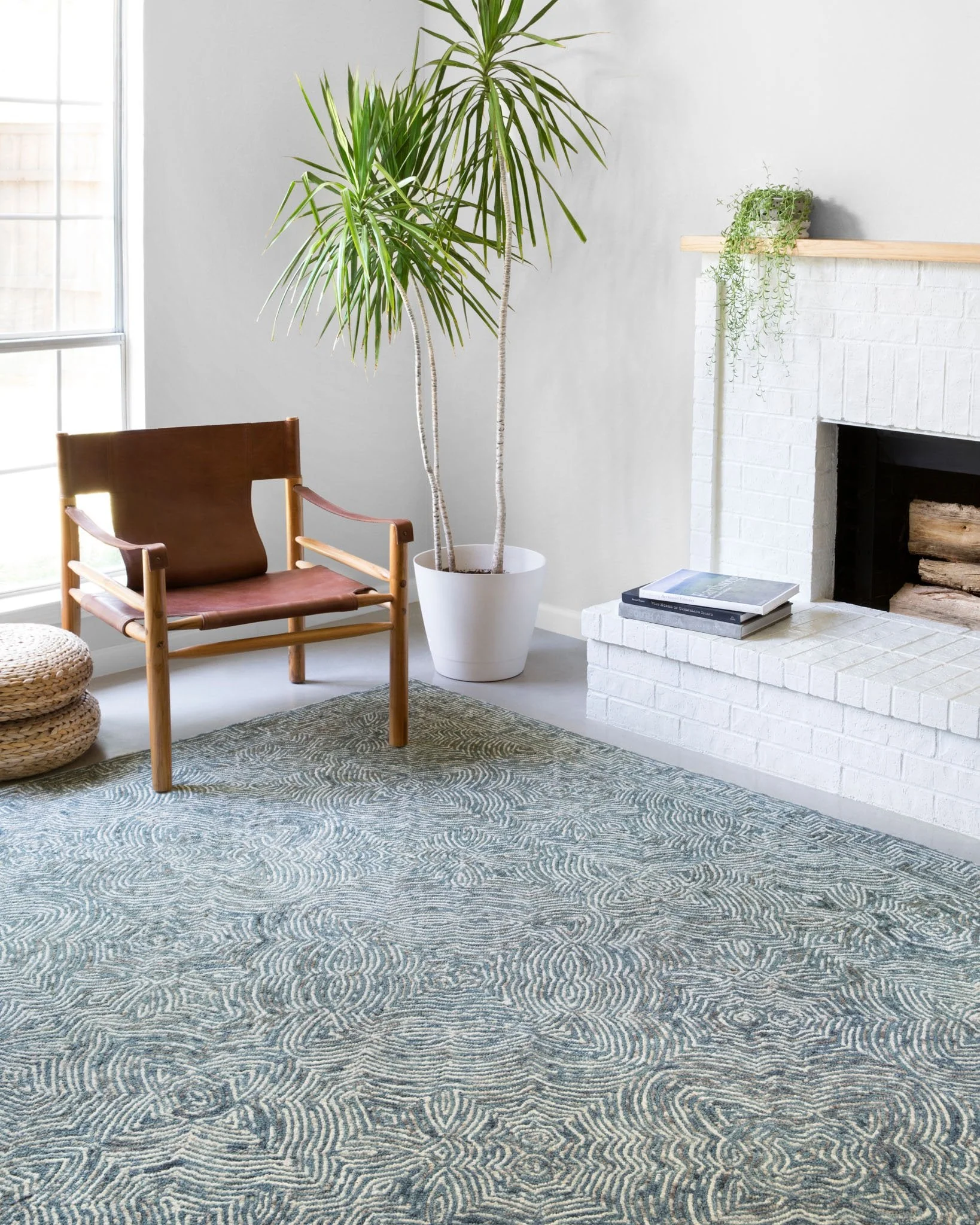Loloi II Ziva Collection - Contemporary Hand Tufted Rug in Denim (ZV-04)